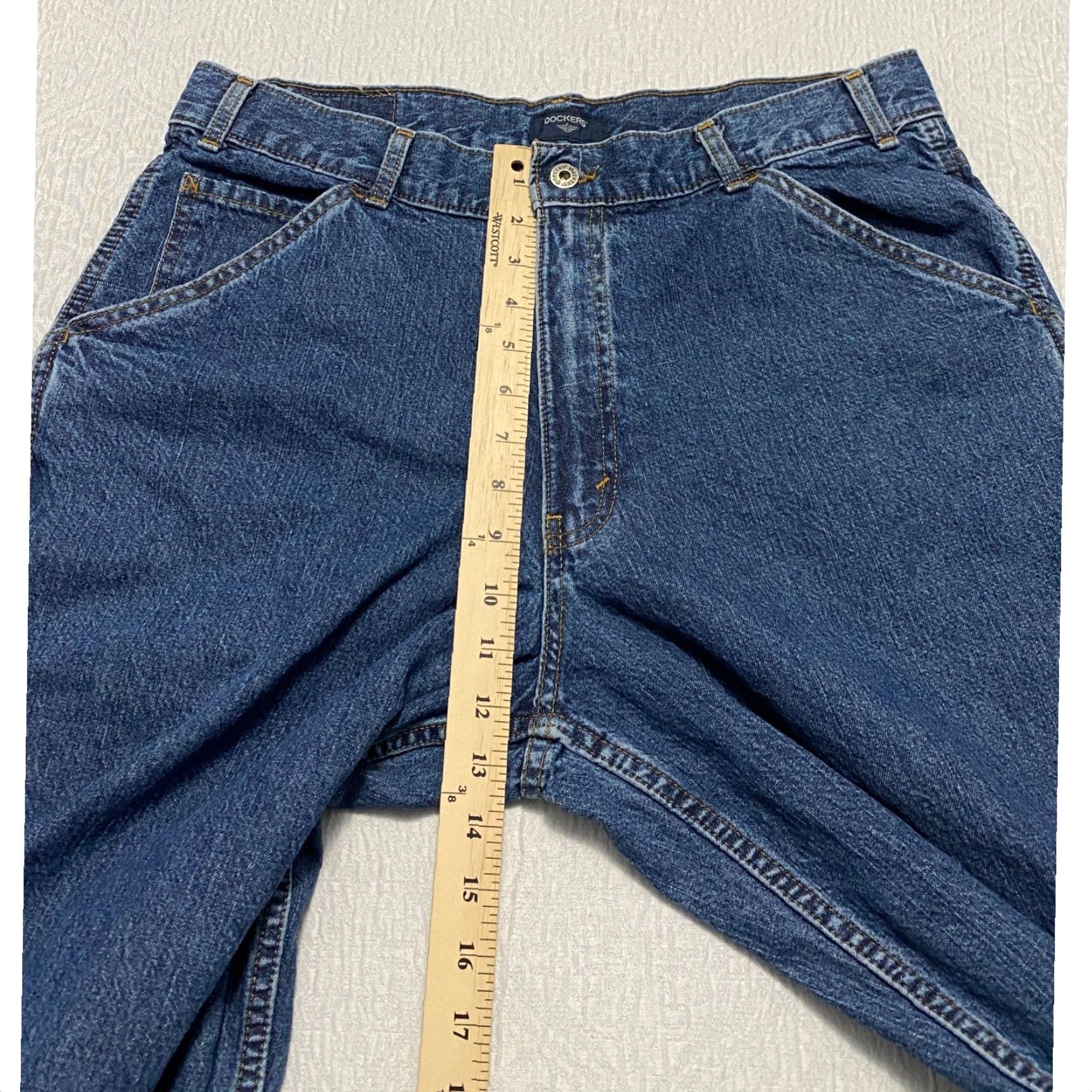 Dockers VINTAGE Dockers Jeans Carpenter Men 36 34 Blue Relaxed Denim 5-Pocket Design Size US 36 / EU 52 - 7 Thumbnail