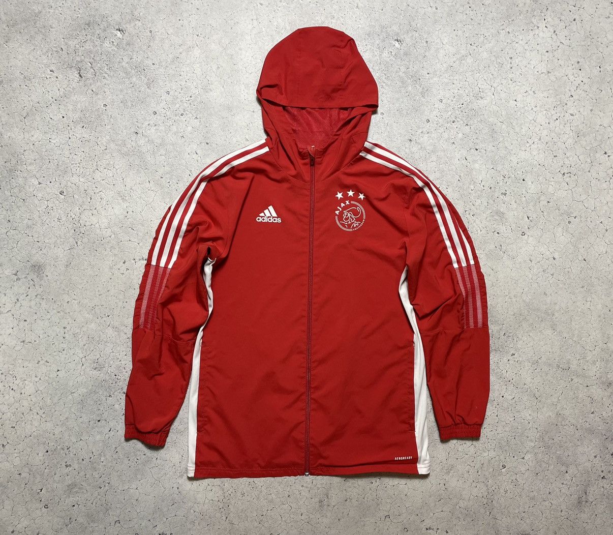 Adidas Vintage Football Jacket Windbreaker Adidas Ajax Amsterdam Size US M / EU 48-50 / 2 - 1 Thumbnail