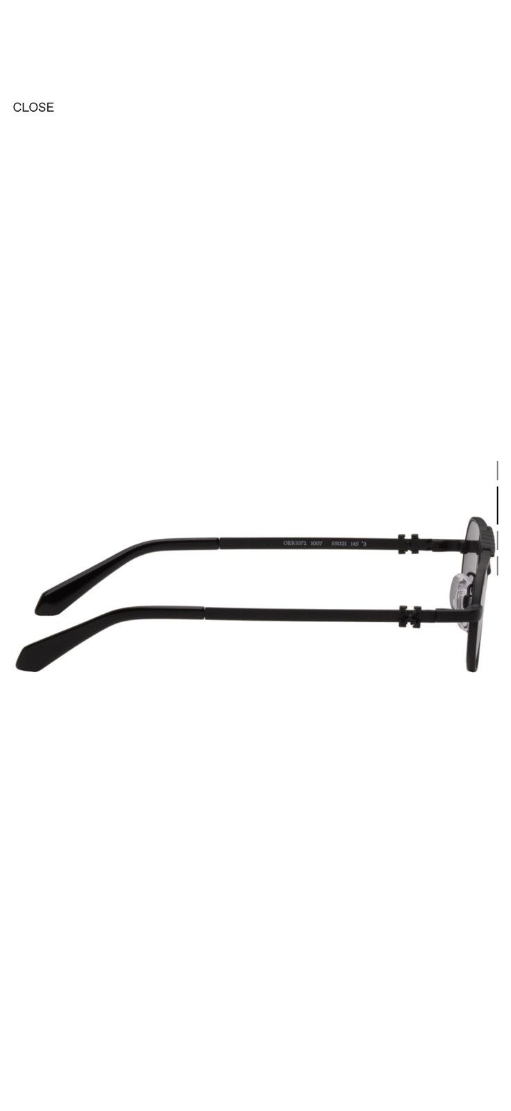 Off-White Off-White Black Baltimore Sunglasses Size ONE SIZE - 2 Thumbnail