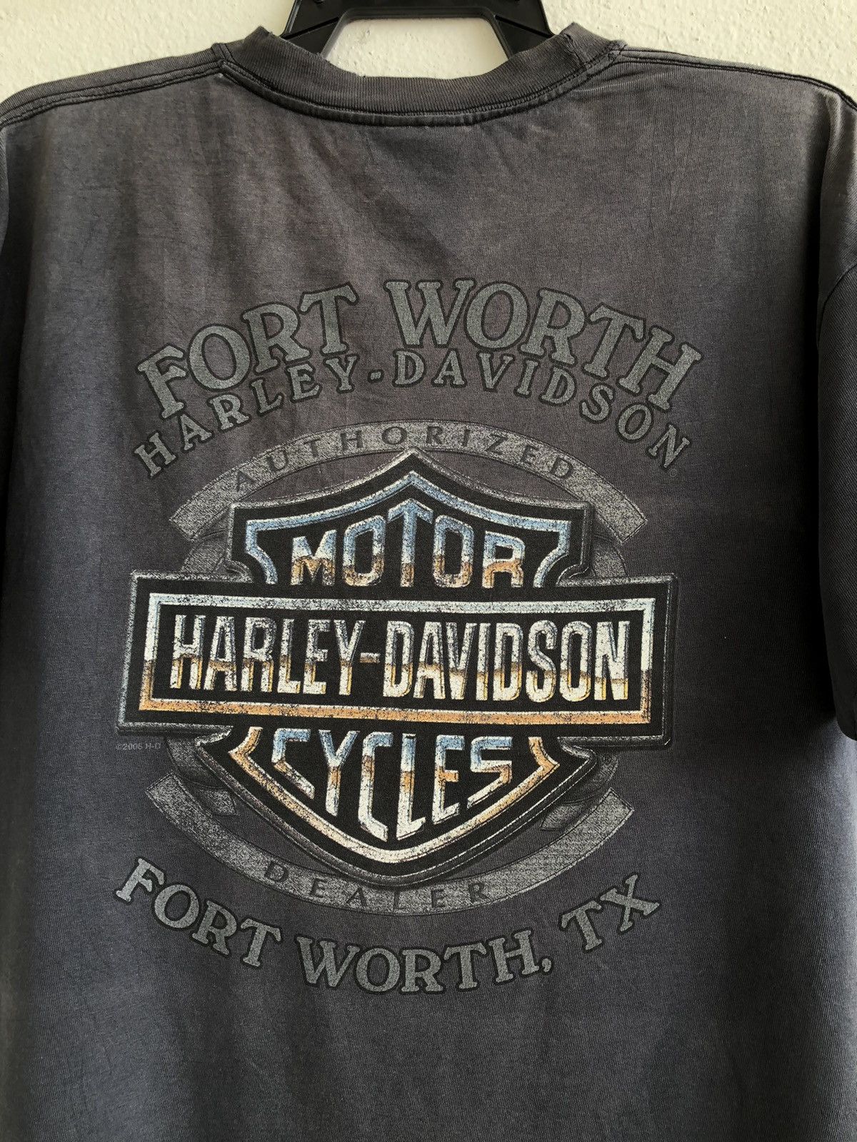 Harley Davidson Vintage 00s Harley Davidson Spider Web Faded Tee Size US L / EU 52-54 / 3 - 3 Thumbnail