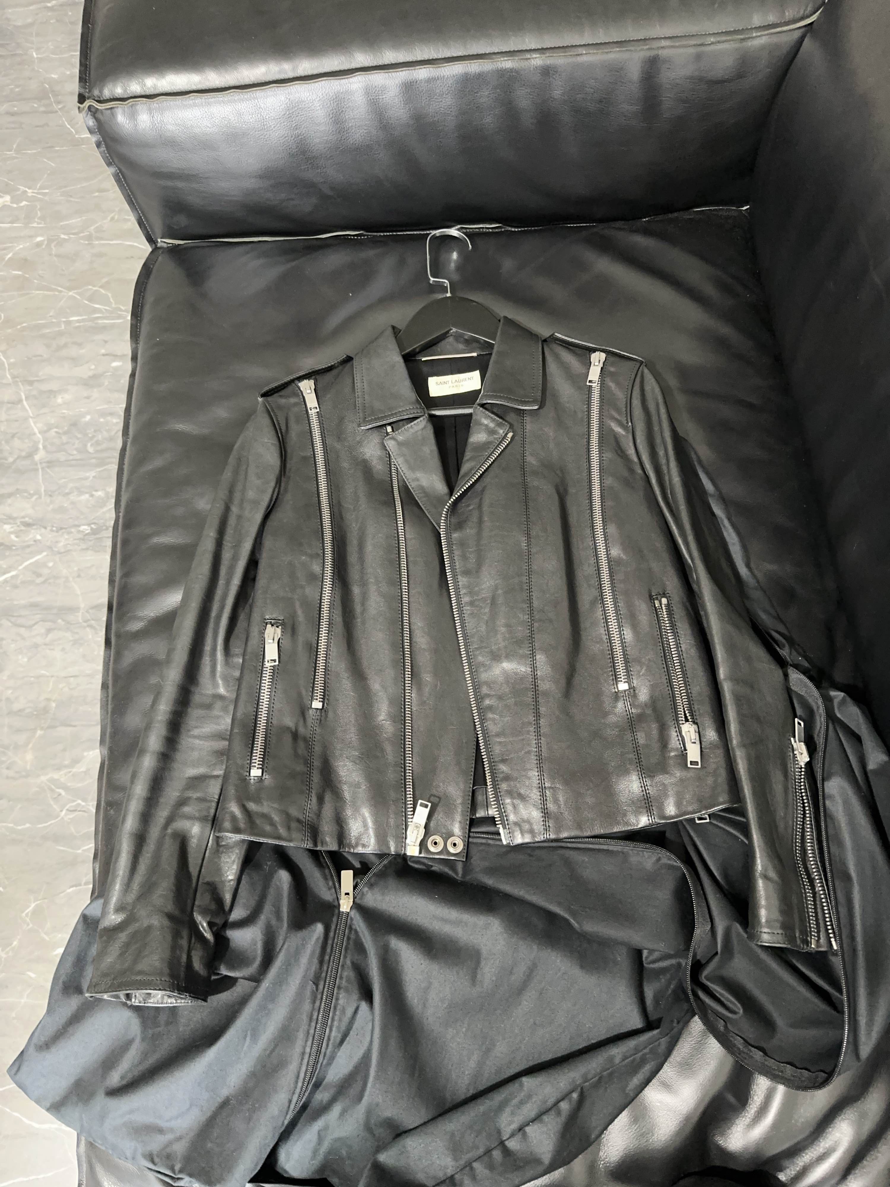 Saint Laurent Paris Saint Laurent Leather Moto Jacket Size 36 Size XS / US 0-2 / IT 36-38 - 1 Thumbnail