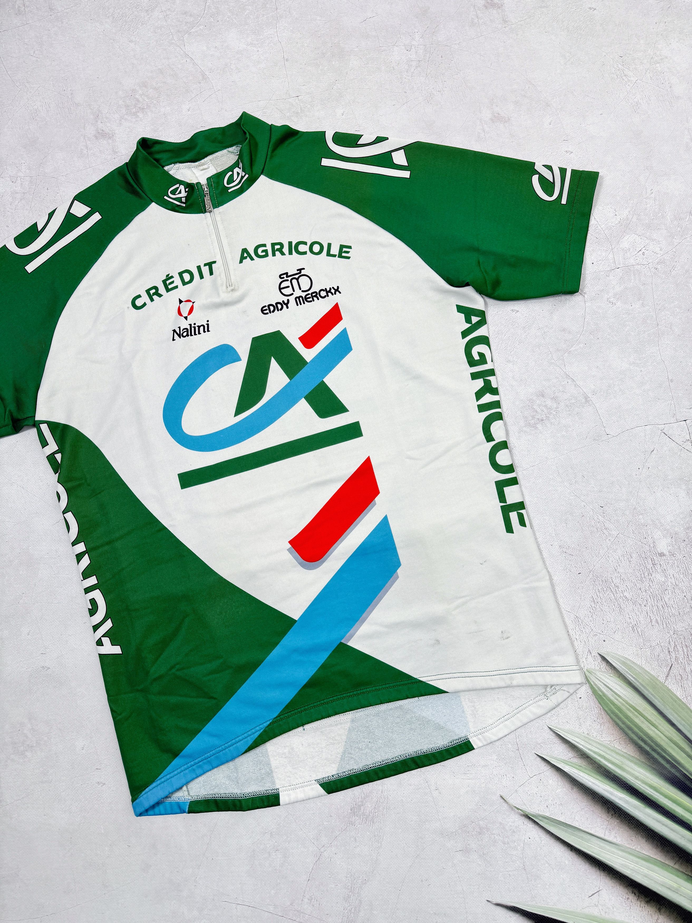 Vintage Vintage Nalini Cycling Jersey Eddy Merckx Credit Agricole Size US L / EU 52-54 / 3 - 4 Thumbnail
