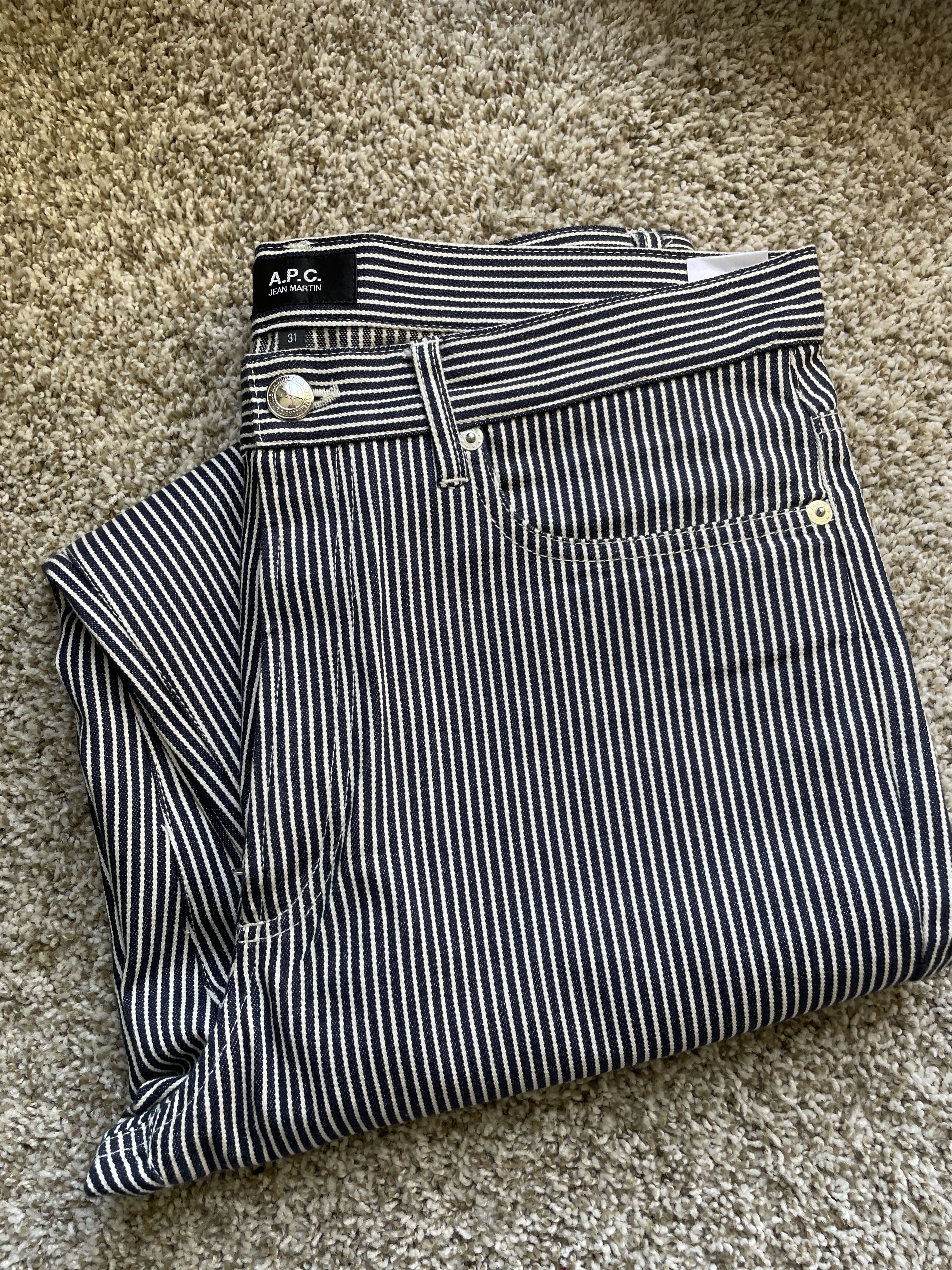 A.P.C. APC Hickory Stripe Martin Pants Size US 31 - 1 Thumbnail
