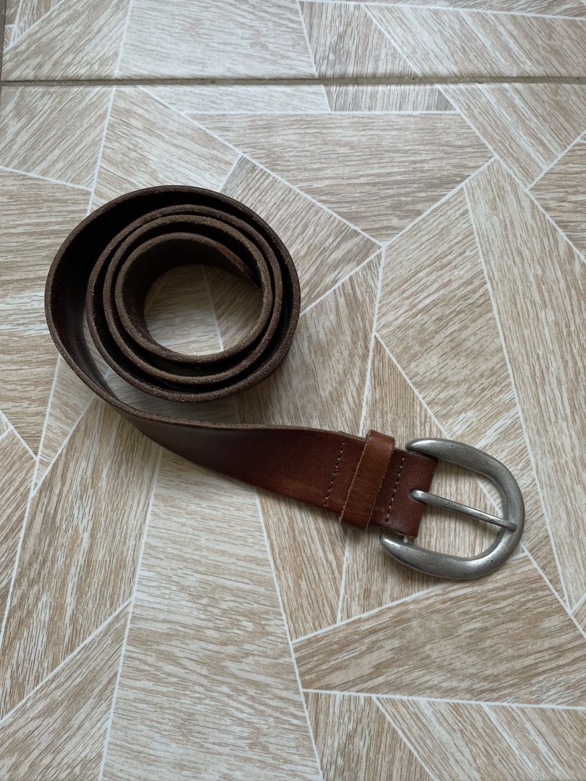 Designer × LIEBESKIND BERLIN Designer Liebeskind Berlin Cow Leather Metal Buckle Belt Size ONE SIZE - 1 Thumbnail
