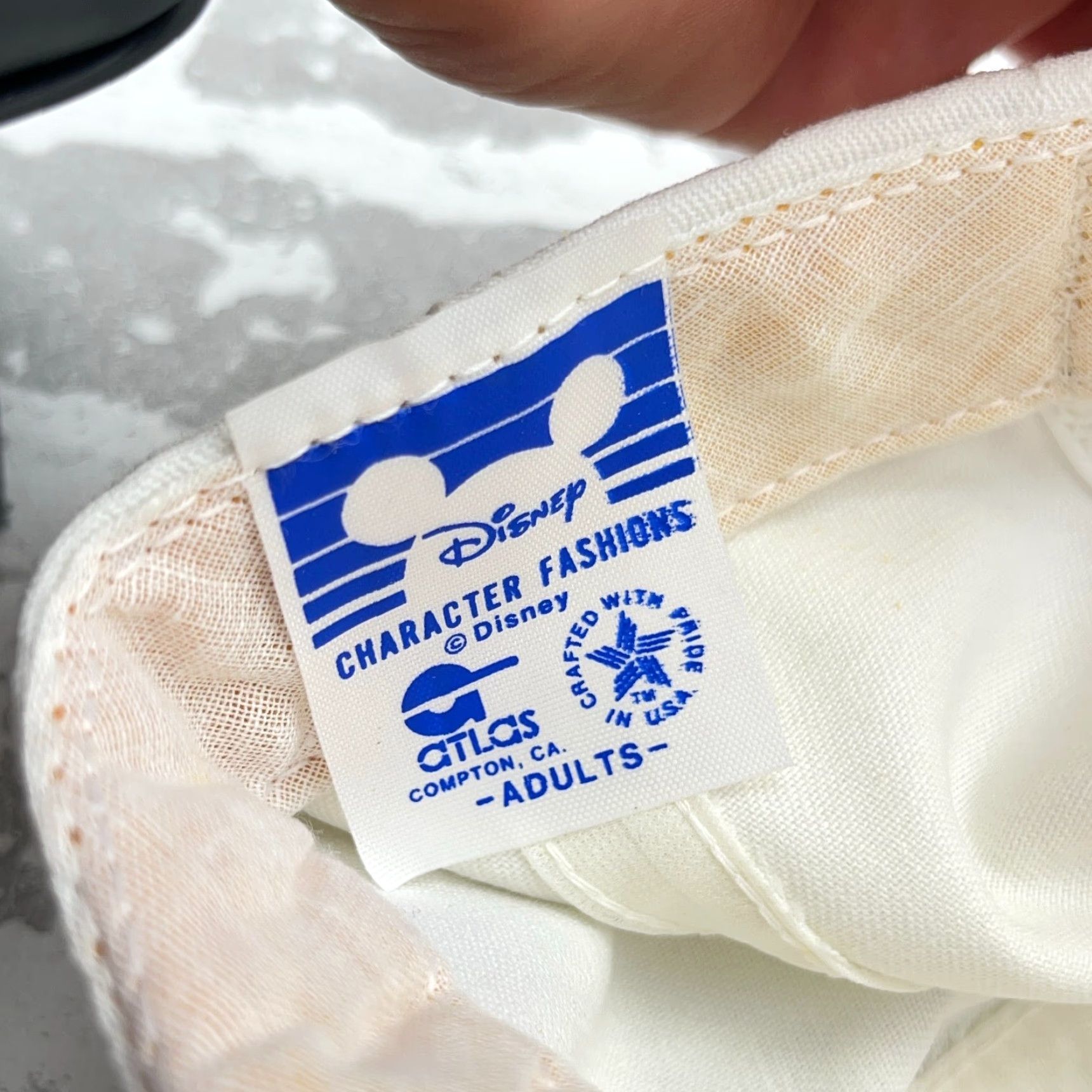 Disney VINTAGE Disney Trucker Hat Cap White Red Strap Back 90s 80s USA Mens Adjustable Cotton Twill Rope Party/Cocktail Workwear Size ONE SIZE - 3 Thumbnail