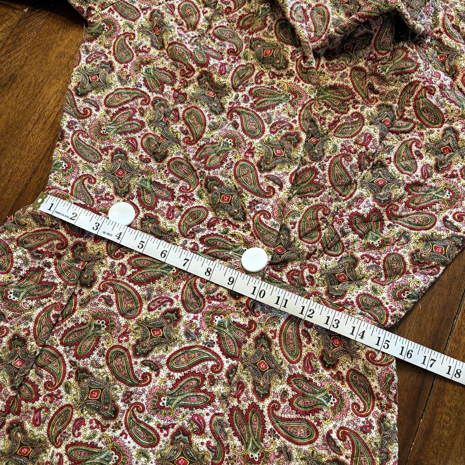 Vintage VTG Stan Herman Herbcraft M Button Up Quilted House Coat Size S / US 4 / IT 40 - 11 Thumbnail