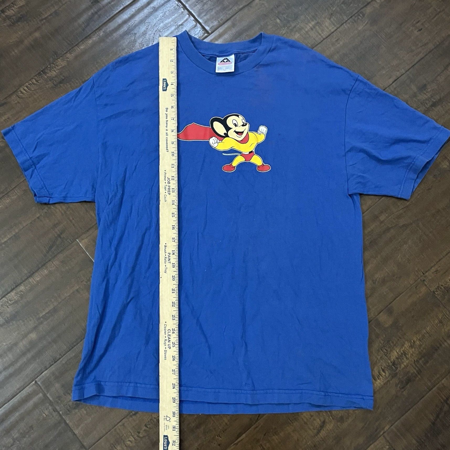 Vintage VINTAGE Mighty Mouse T-Shirt Mens XL Blue 90s Cartoon Graphic Logo Shirt, USA, Moto? Size US XL / EU 56 / 4 - 7 Thumbnail