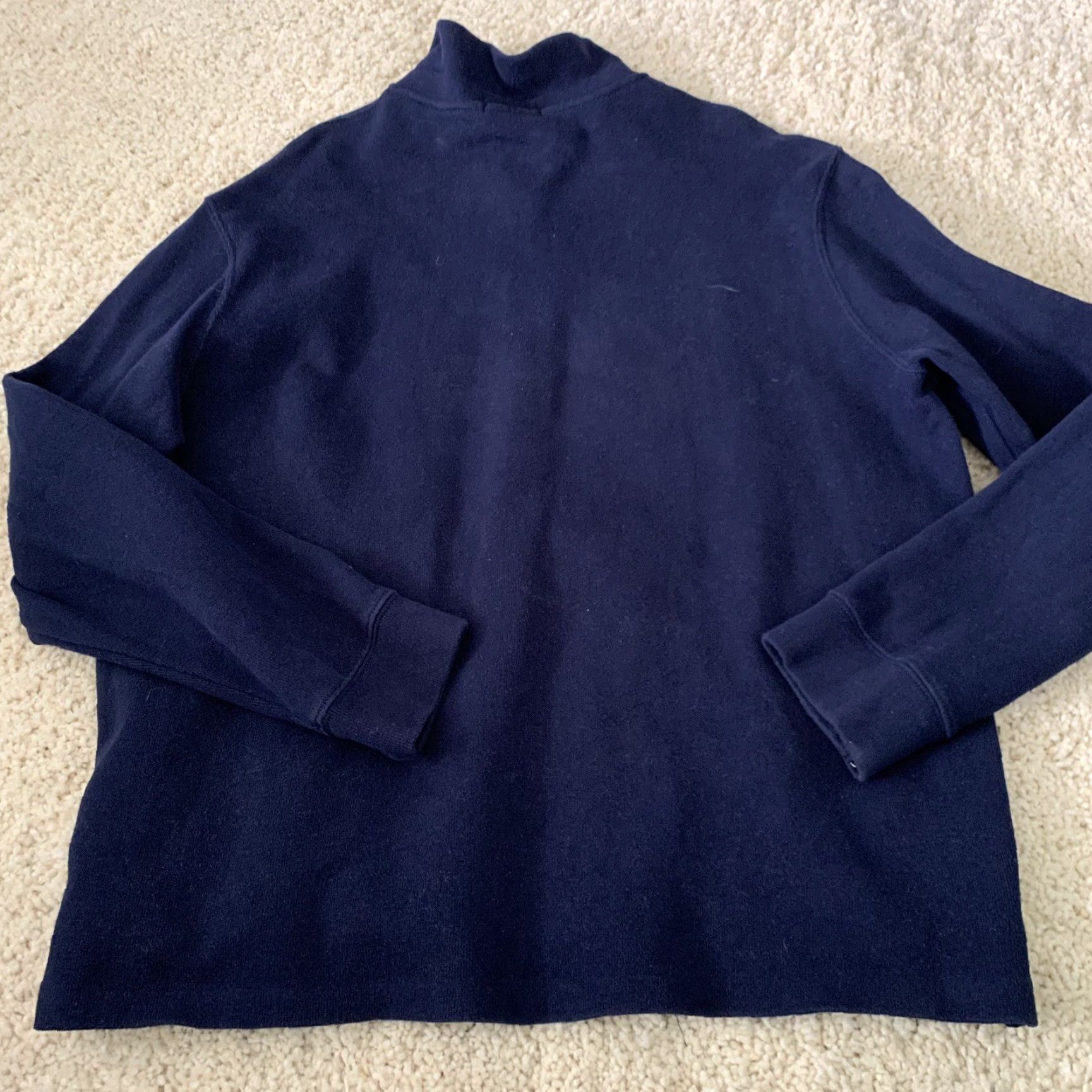 Polo Ralph Lauren POLO Ralph Lauren Estate Rib Sweater Mens XL 1/4 Zip Pullover Blue Cotton Size US XL / EU 56 / 4 - 5 Thumbnail