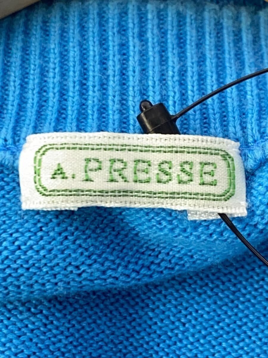 Adidas Blue Cotton Knit Sweater (thin) Size US L / EU 52-54 / 3 - 3 Thumbnail