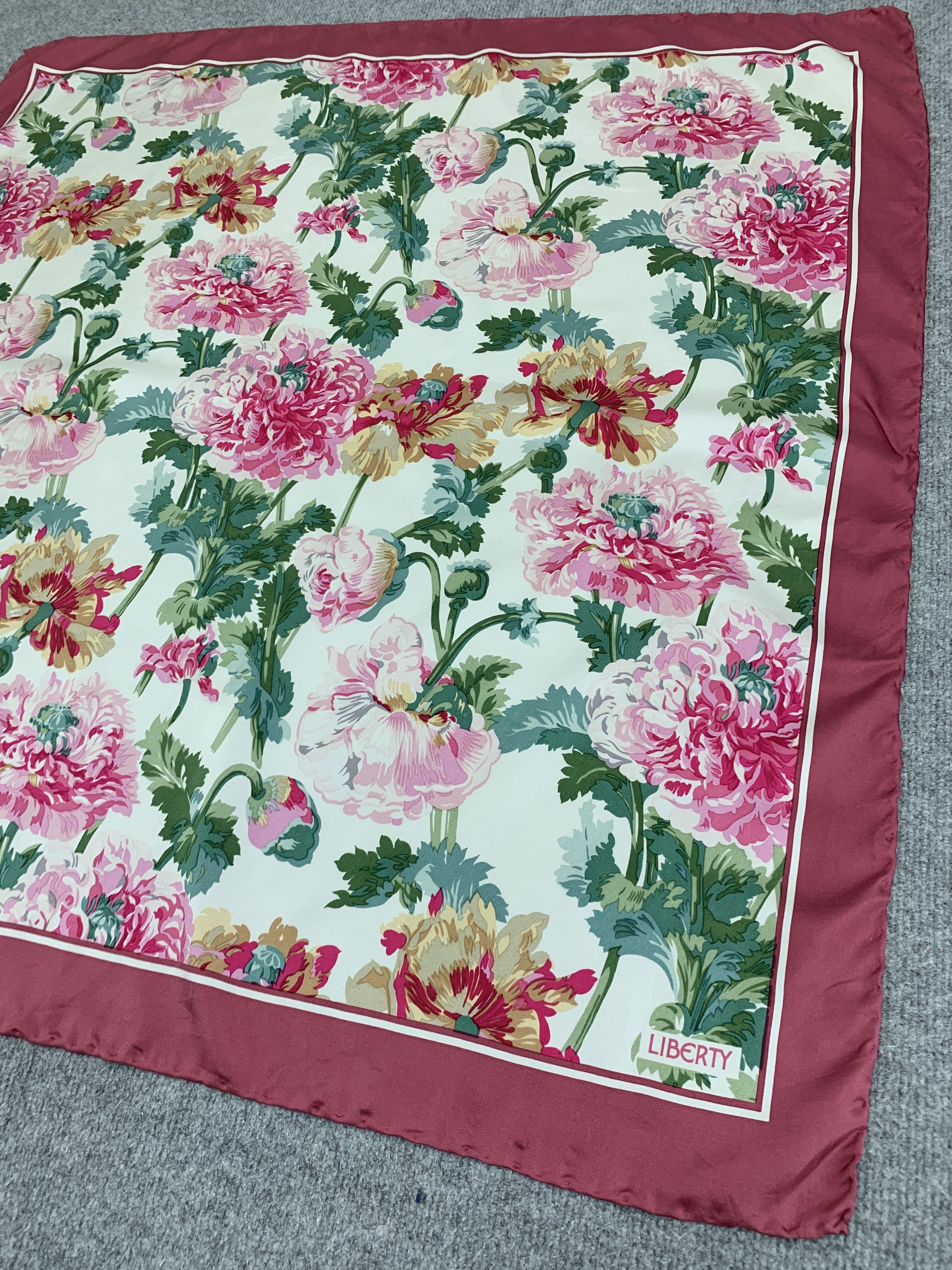 Vintage Liberty Silk Scarf Shawl Scarves - SCA581