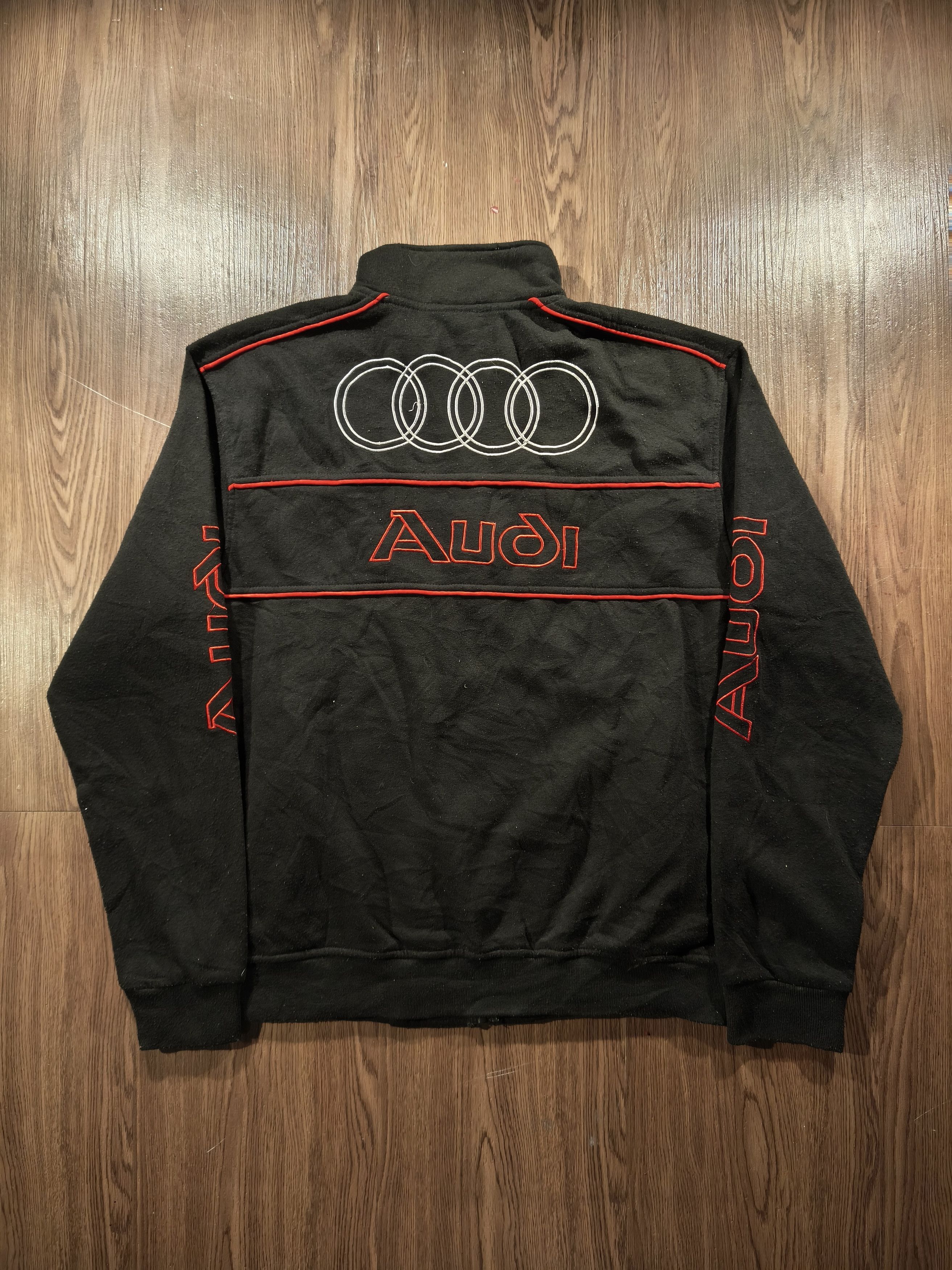 Audi Vintage Audi Racing Fleece Track Jacket Size US L / EU 52-54 / 3 - 1 Thumbnail