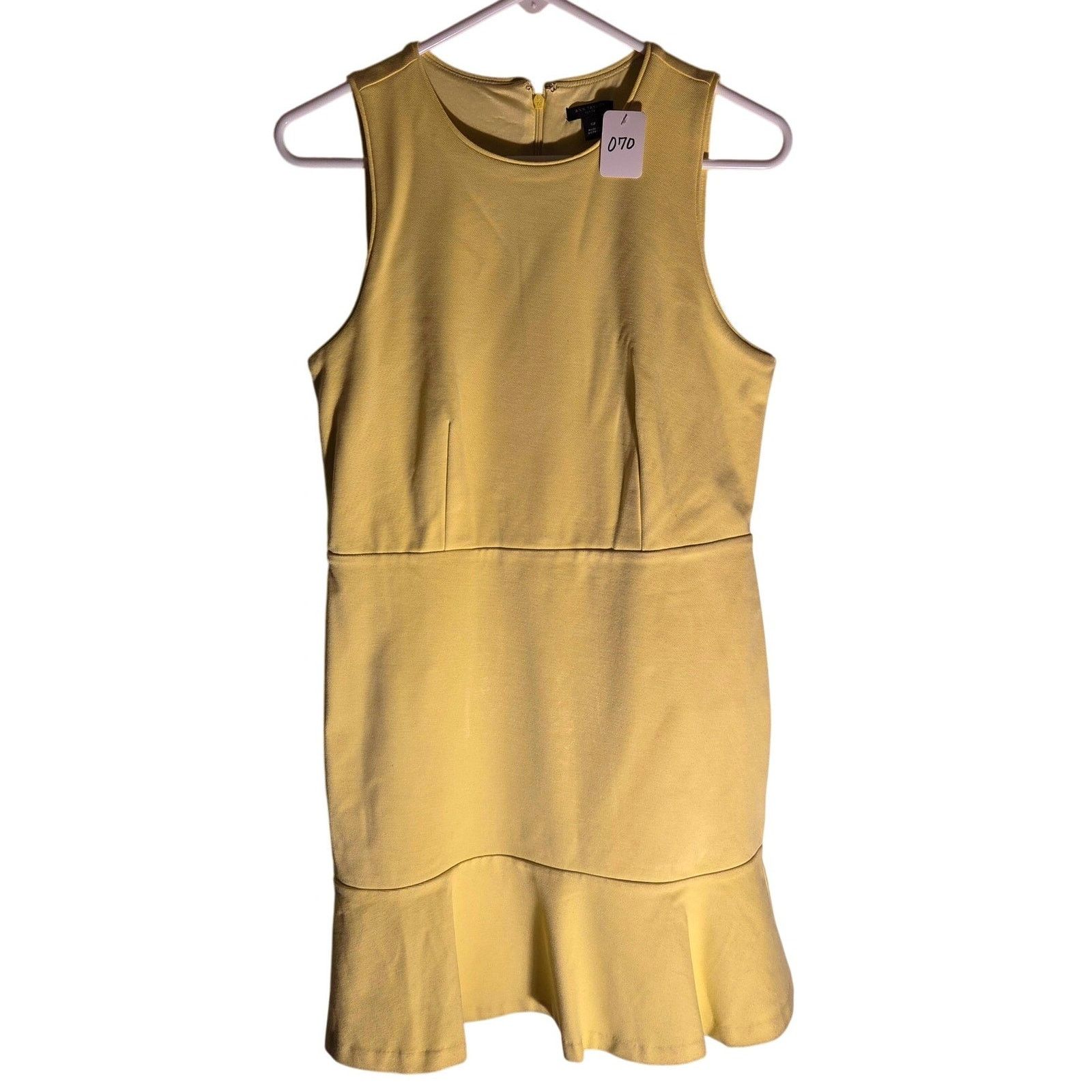 Ann Taylor ANN TAYLOR Canary Yellow Dress - Women's Petite Size 10 Size L / US 10 / IT 46 - 1 Thumbnail