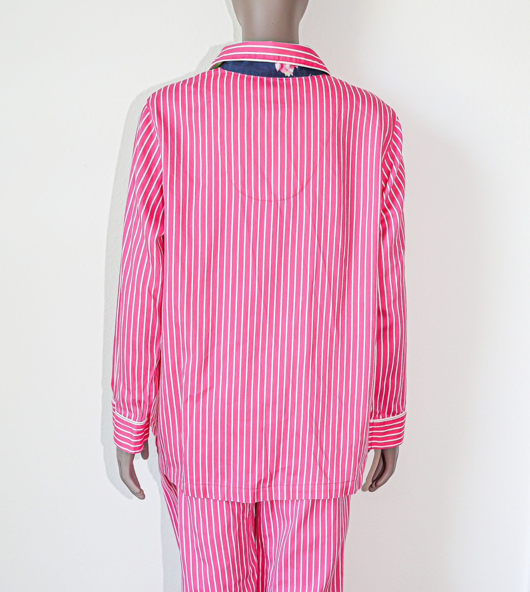 Other Pink & White Preppy Striped Pajamas Loungewear XL Size XL / US 12-14 / IT 48-50 - 3 Thumbnail
