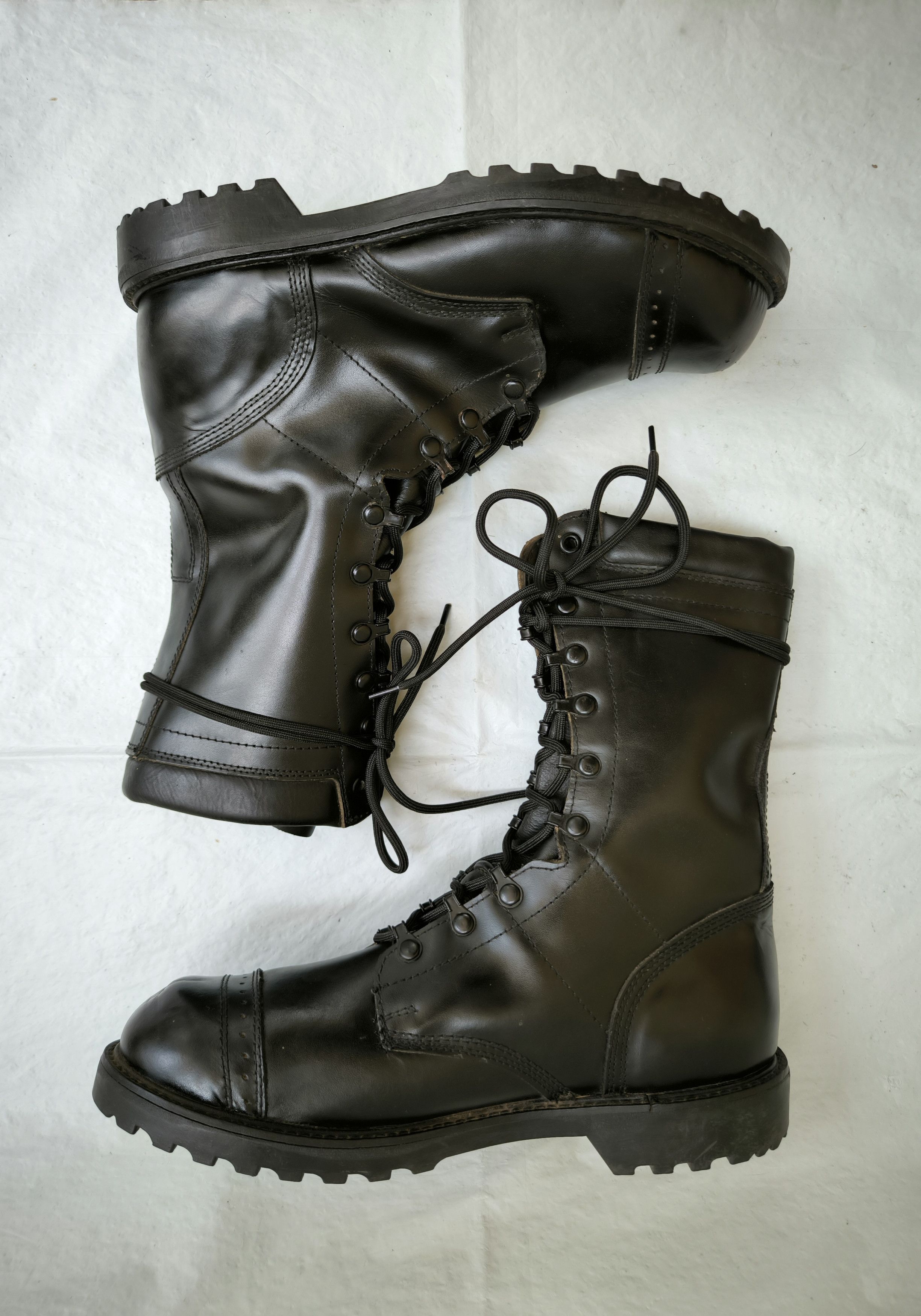 Military Vtg 1997 CORCORAN soft toe derby military combat jump boots ...