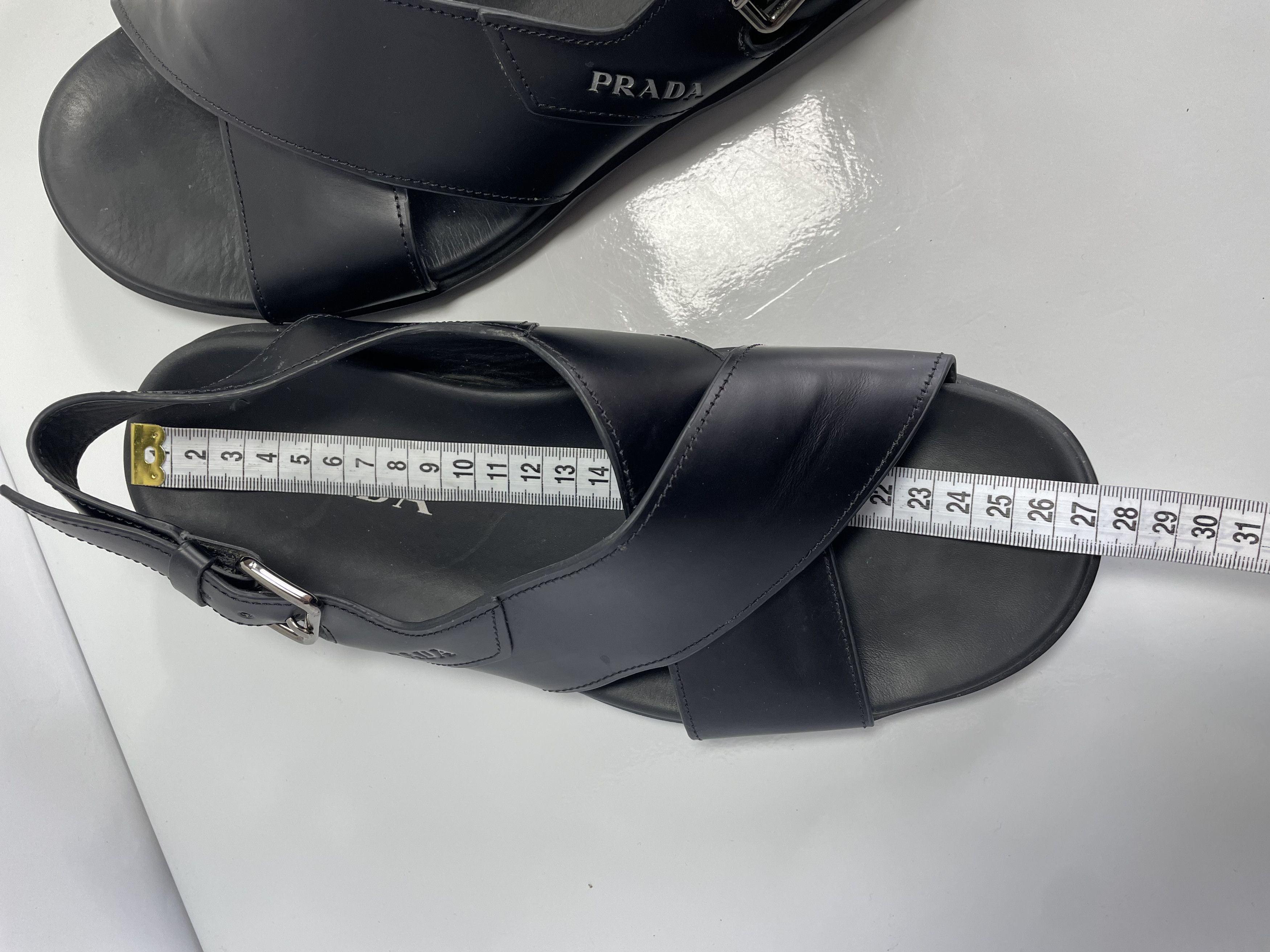 Prada Prada men leather sandals Size US 8 / EU 41 - 10 Thumbnail
