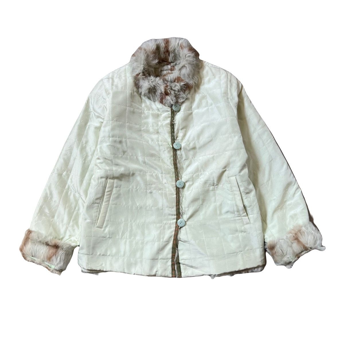 Balmain Balmain Fur Fuax Silk Reversible Jacket Size L / US 10 / IT 46 - 2 Thumbnail