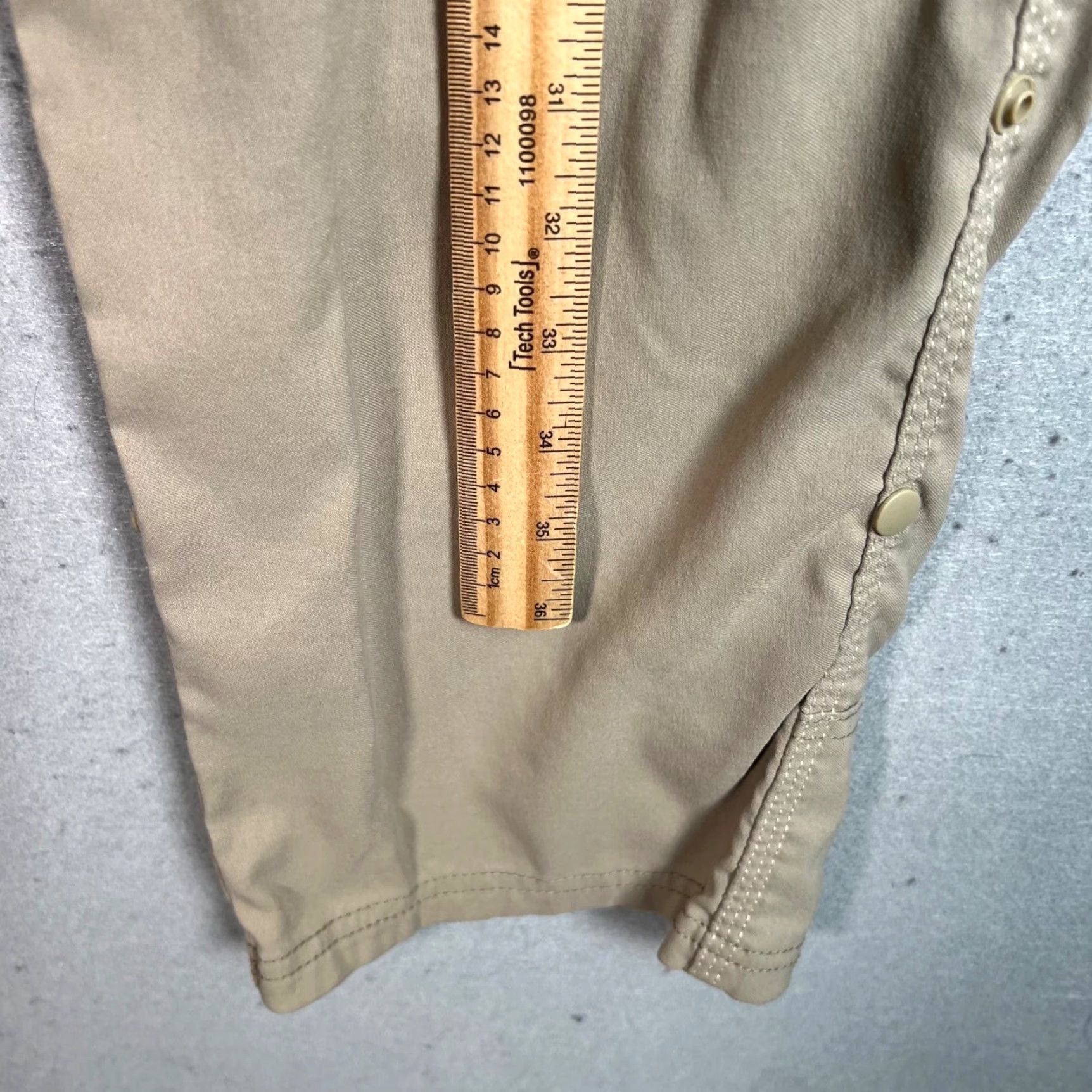 Prana prAna Mens 30 x 32 Beige Nylon Stretch Cargo Pants Lightweight Comfortable Size US 30 / EU 46 - 6 Thumbnail