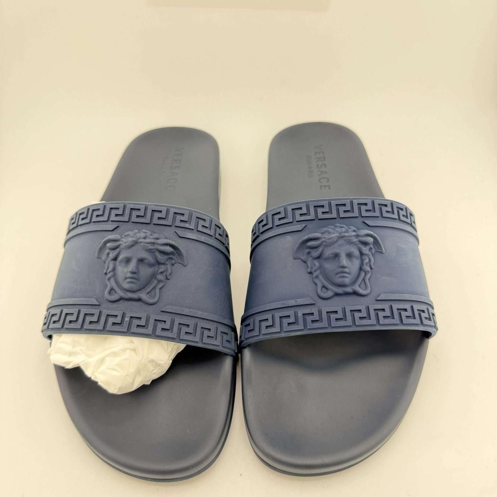 Versace Versace Slide Navy Sandals EU 44 New Size US 11 / EU 44 - 3 Thumbnail