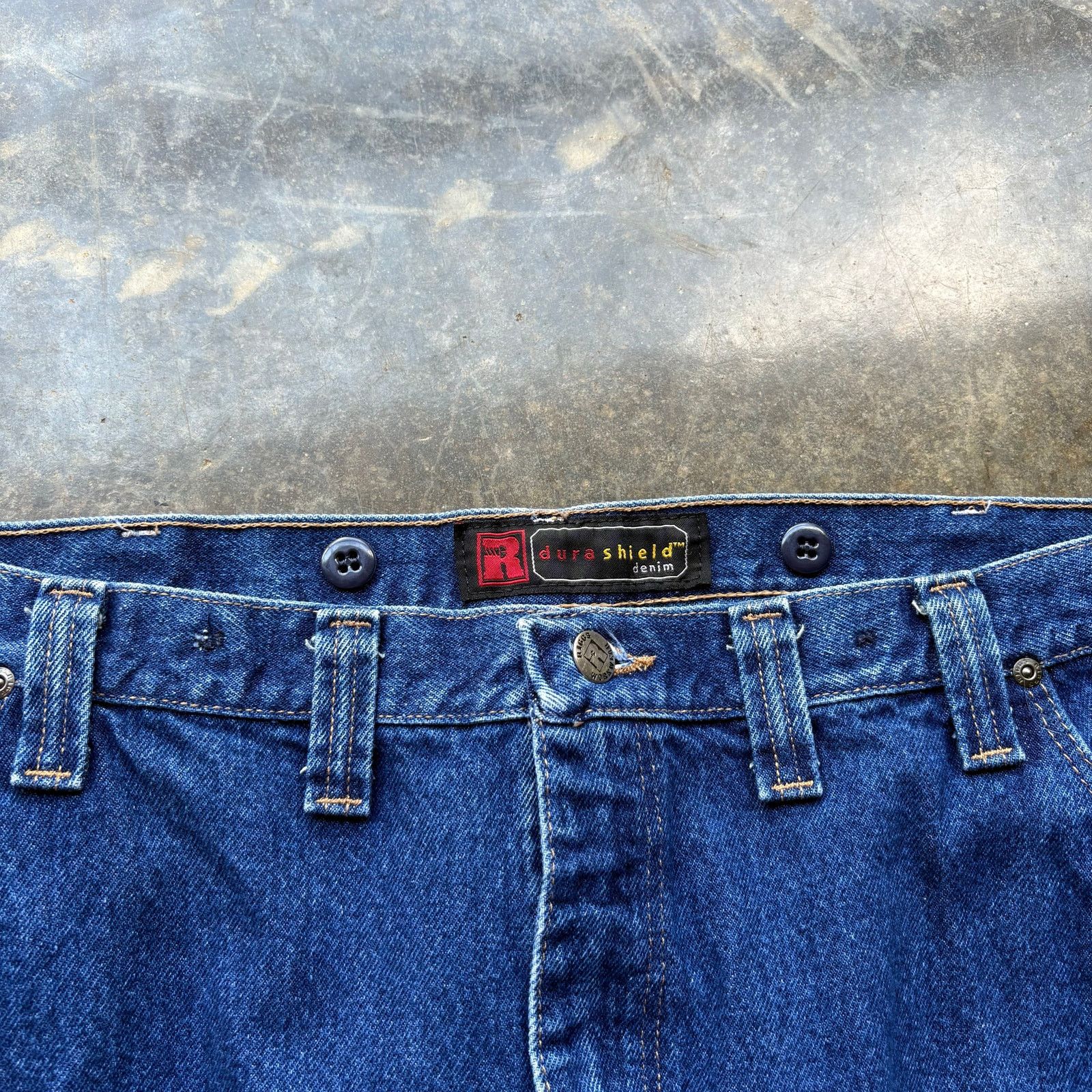 Wrangler Vintage Baggy Carhartt Style Double Knee Jeans Size US 44 / EU 60 - 4 Thumbnail