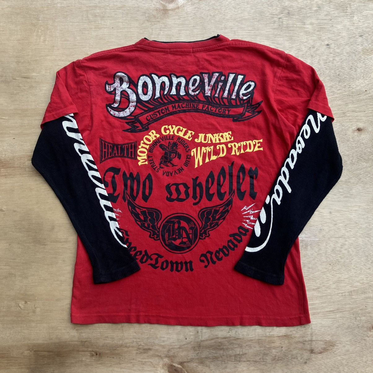 Vanson Leathers MOTORCYCLE CLUB BONNEVILLE CLUB Y2K AMERICAN STYLE Size US M / EU 48-50 / 2 - 6 Thumbnail