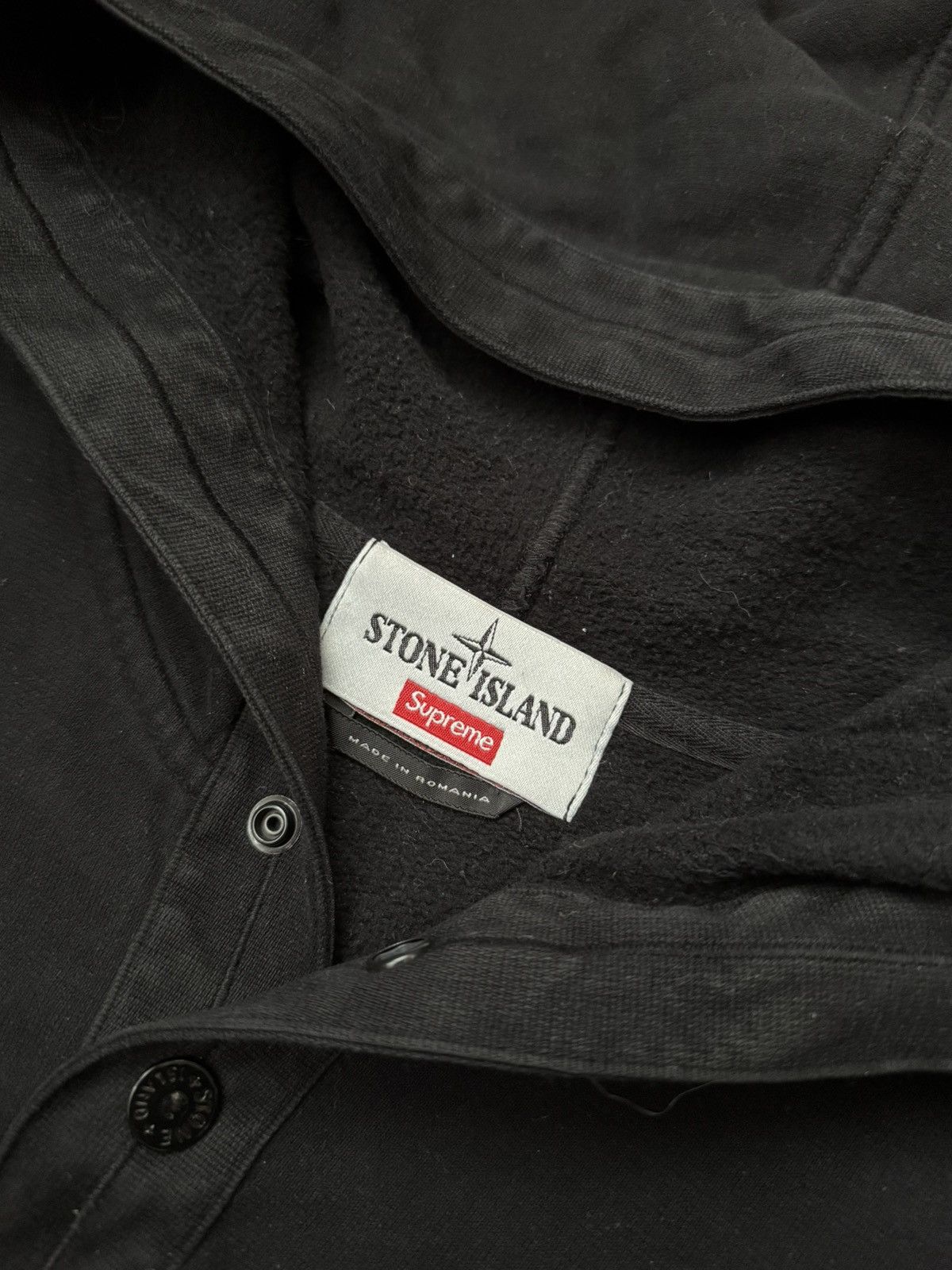 Stone Island × Supreme Supreme x Stone Island Black Arm Logo Hoodie 2014 Size US L / EU 52-54 / 3 - 2 Thumbnail
