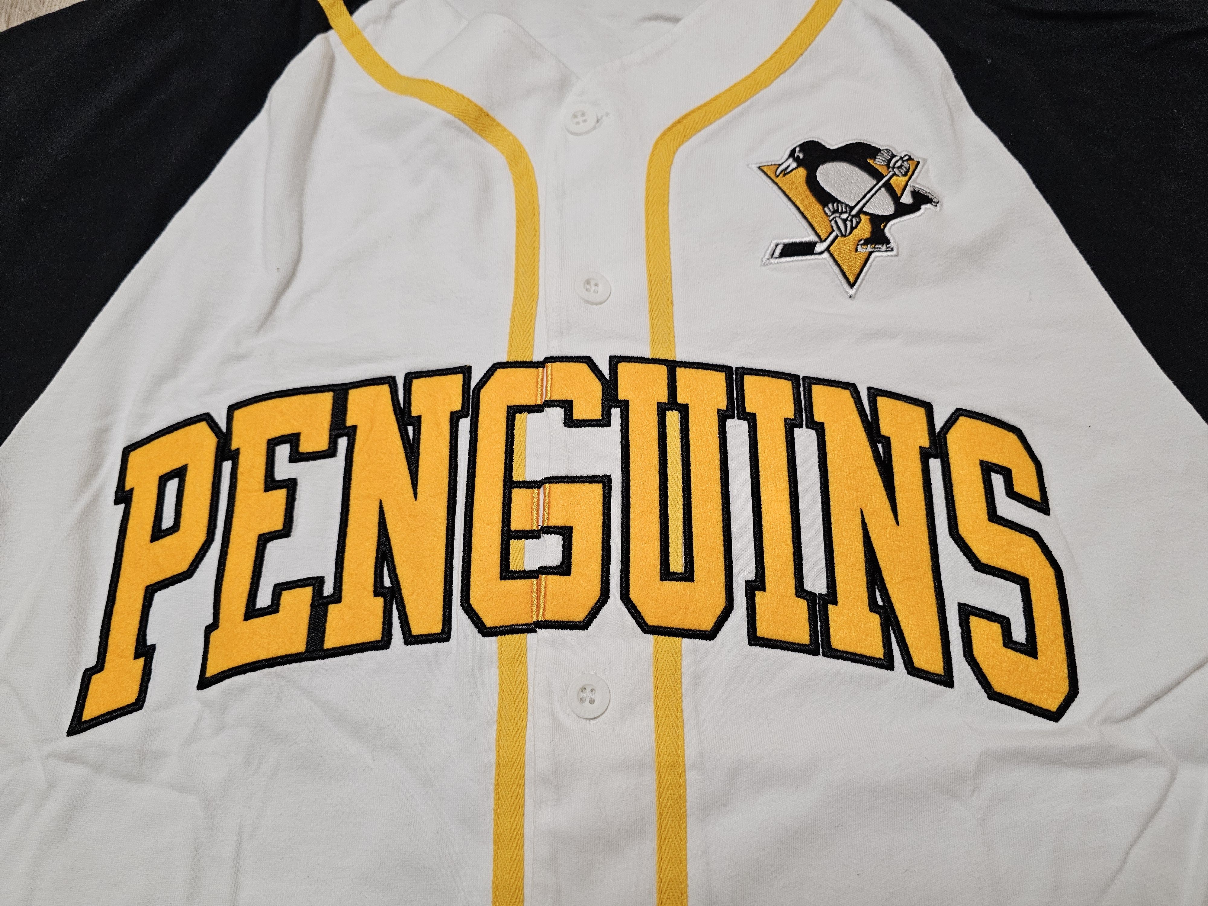 Mitchell & Ness PITTSBURGH PENGUINS HOCKEY SHIRT WHITE PRACTICE JERSEY Size US S / EU 44-46 / 1 - 3 Thumbnail
