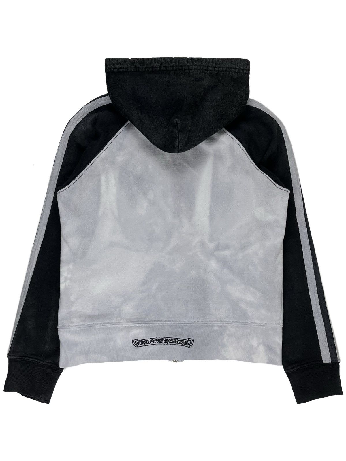 Chrome Hearts Chrome Hearts Vintage Striped Embroidered Logo Zip Up Hoodie Size XS / US 0-2 / IT 36-38 - 2 Thumbnail