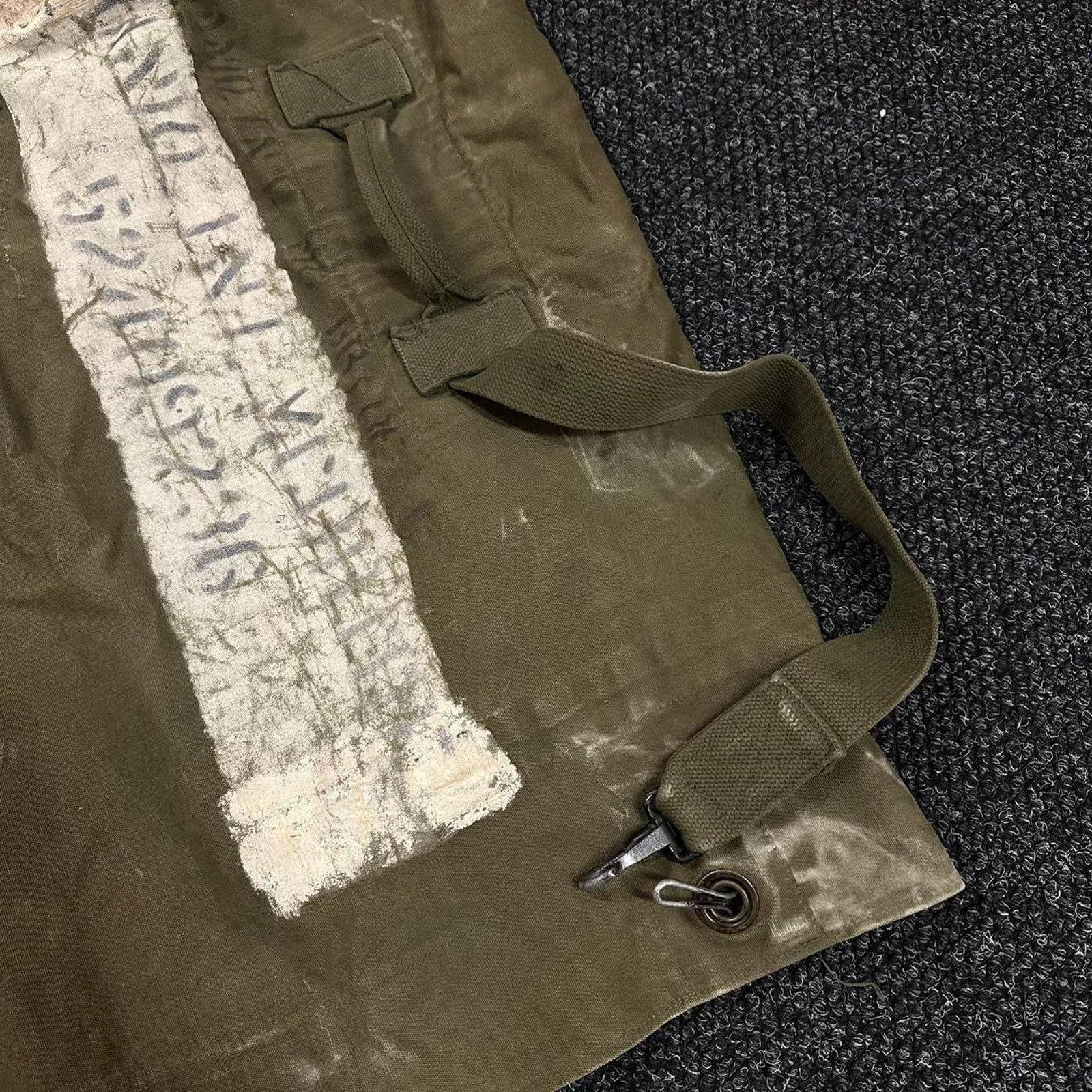 Other Vintage 1950s Military Canvas Heavy Duffle Laundry Bag Size ONE SIZE - 3 Thumbnail