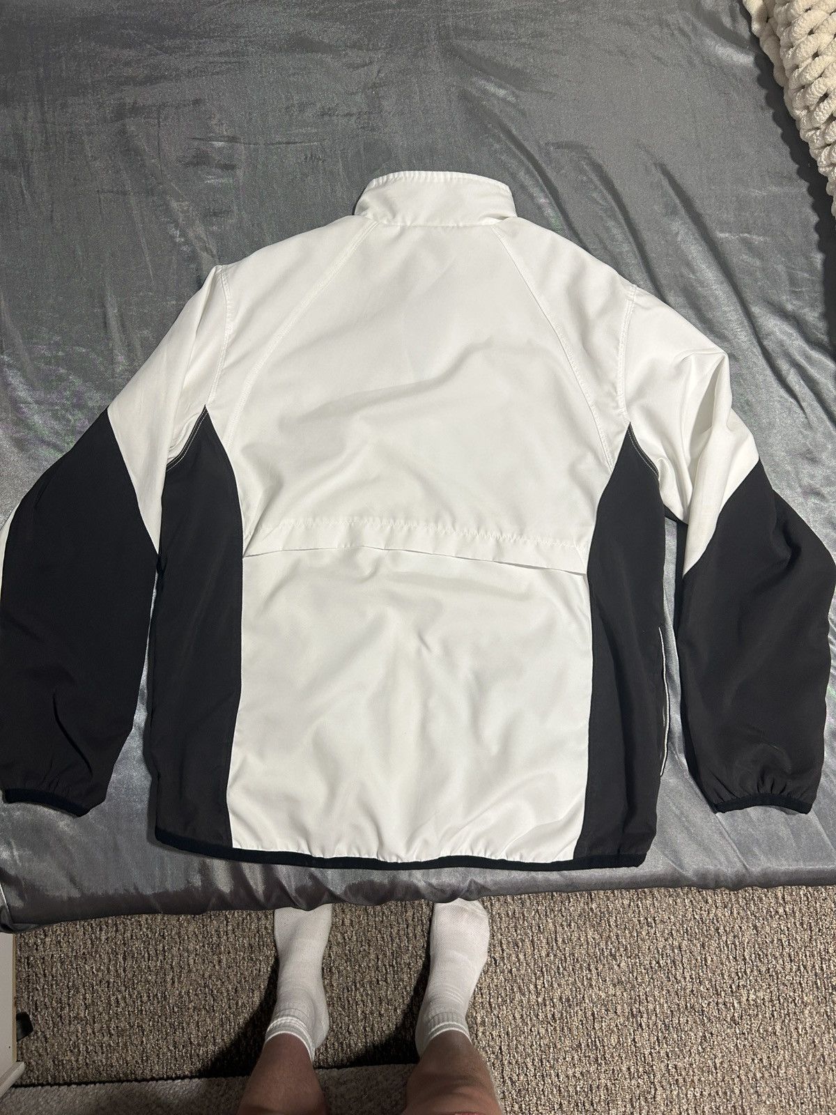 Nike vintage nike White and black tennis fleece Size US M / EU 48-50 / 2 - 5 Thumbnail