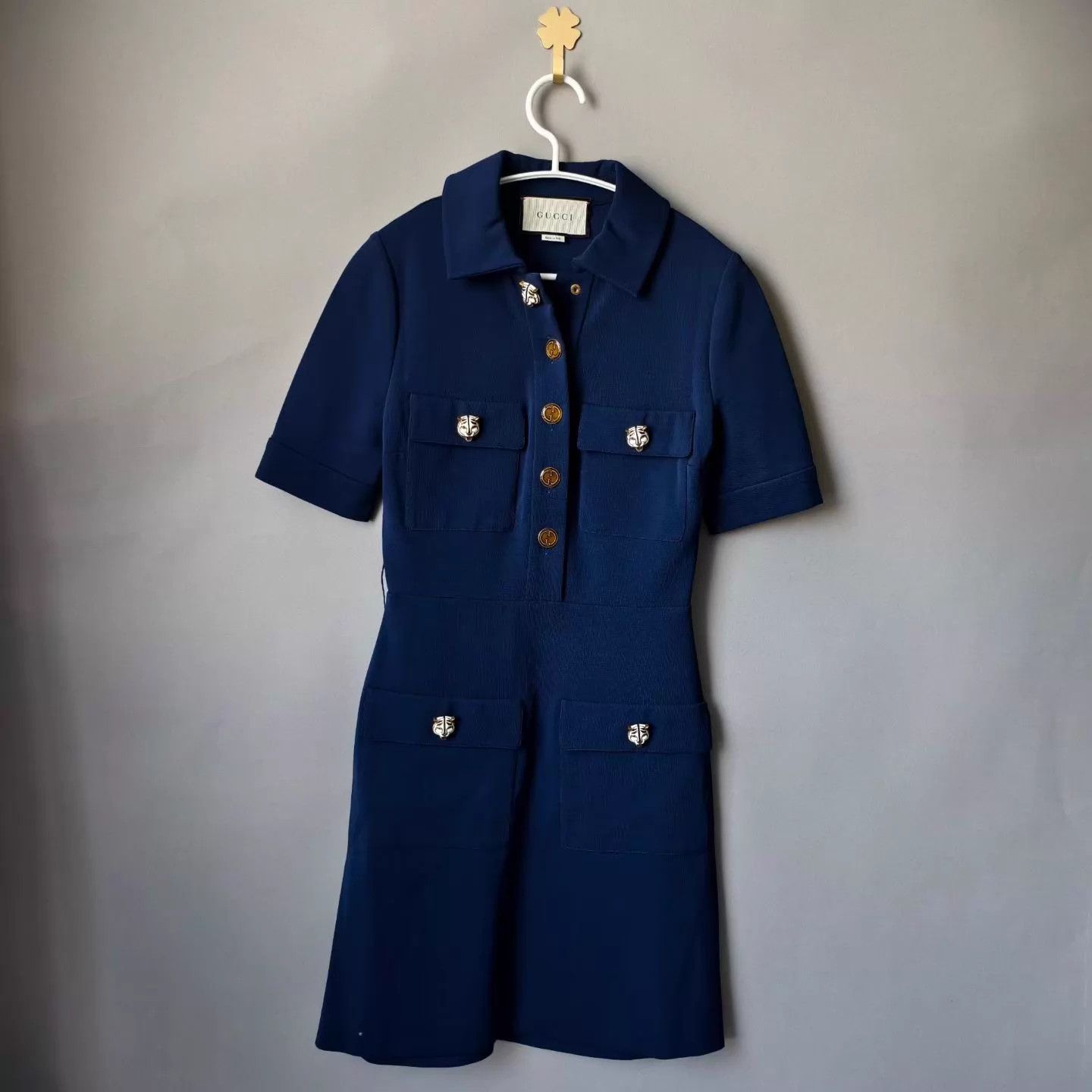 Gucci Gucci Tiger Head Logo XS 99 New Dress Size XS / US 0-2 / IT 36-38 - 1 Thumbnail