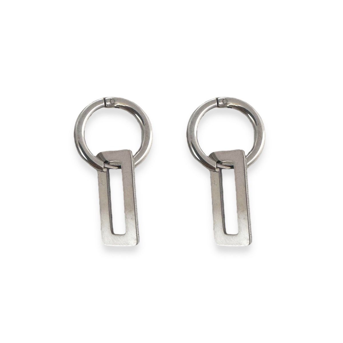 Designer Geometric Rectangle Dangle Drop Earrings for Men Women Size ONE SIZE - 1 Thumbnail
