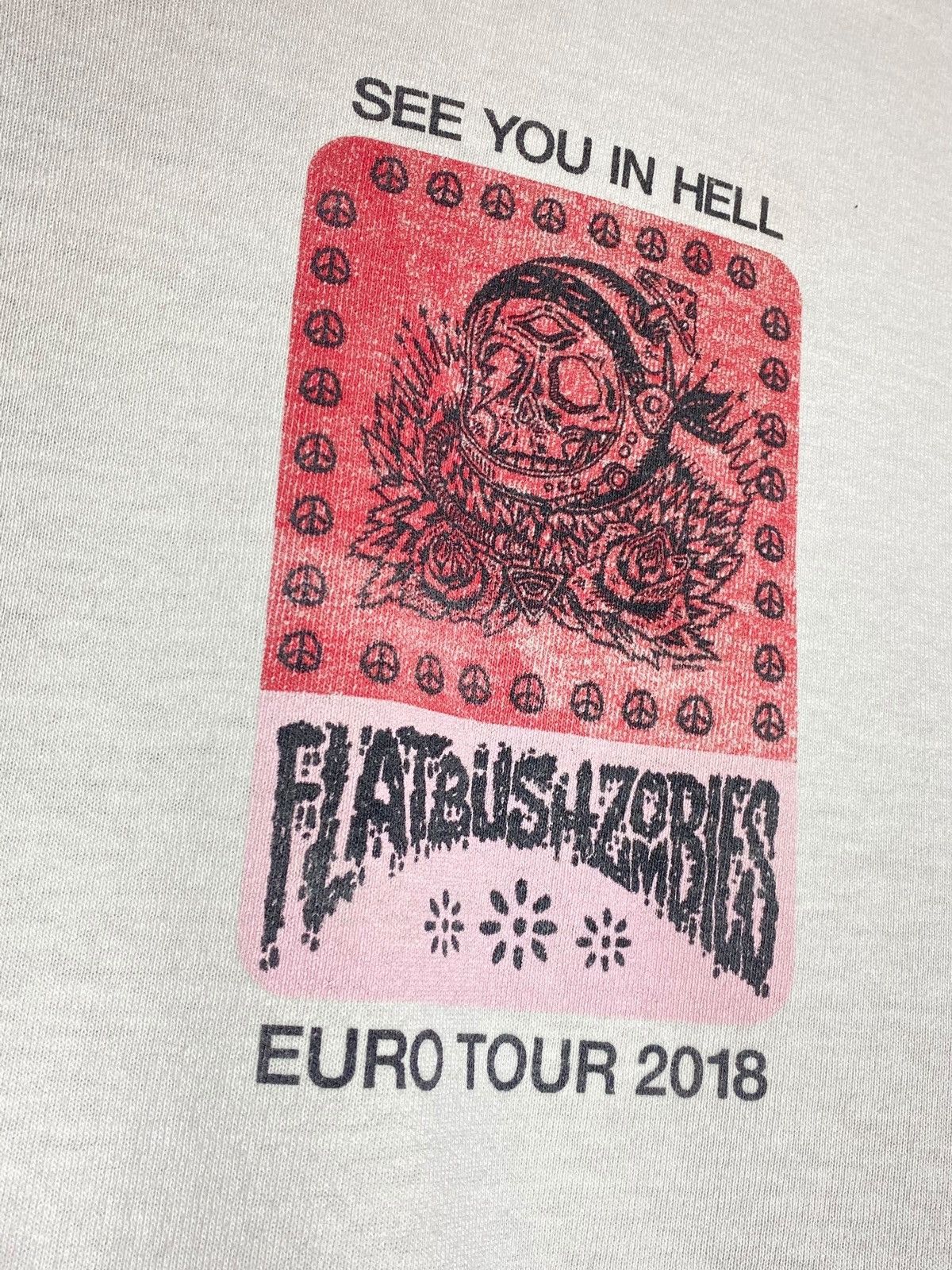 Band Tees 🔥 FLATBUSH ZOMBIES TOUR SHIRT SEE YOU IN HELL VINTAGE STYLE Size US M / EU 48-50 / 2 - 4 Thumbnail