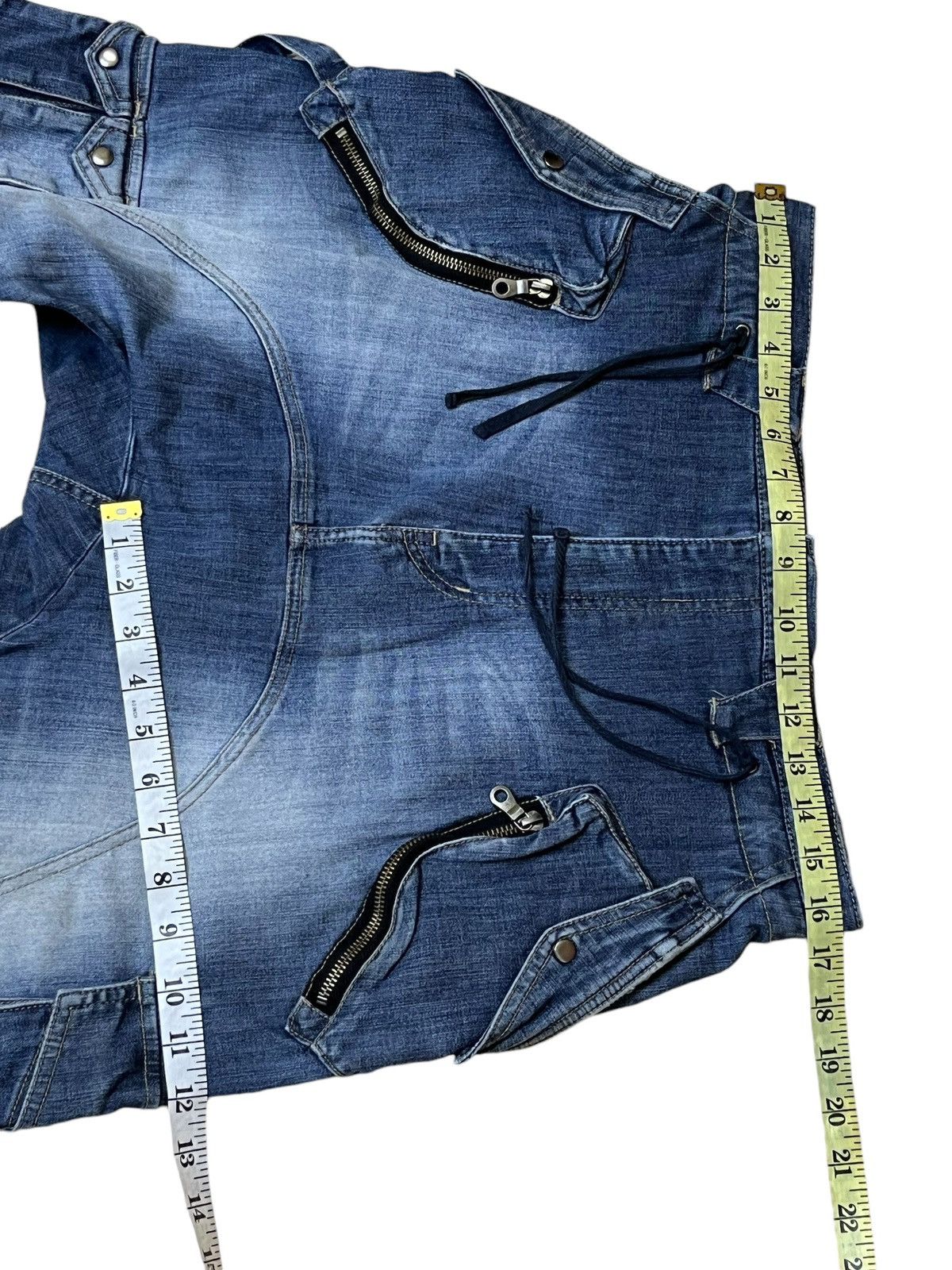 PPFM SICK🔥JAPANESE BRAND PPFM DROP CROTCH MULTIPOCKET JEANS Size US 33 - 14 Thumbnail