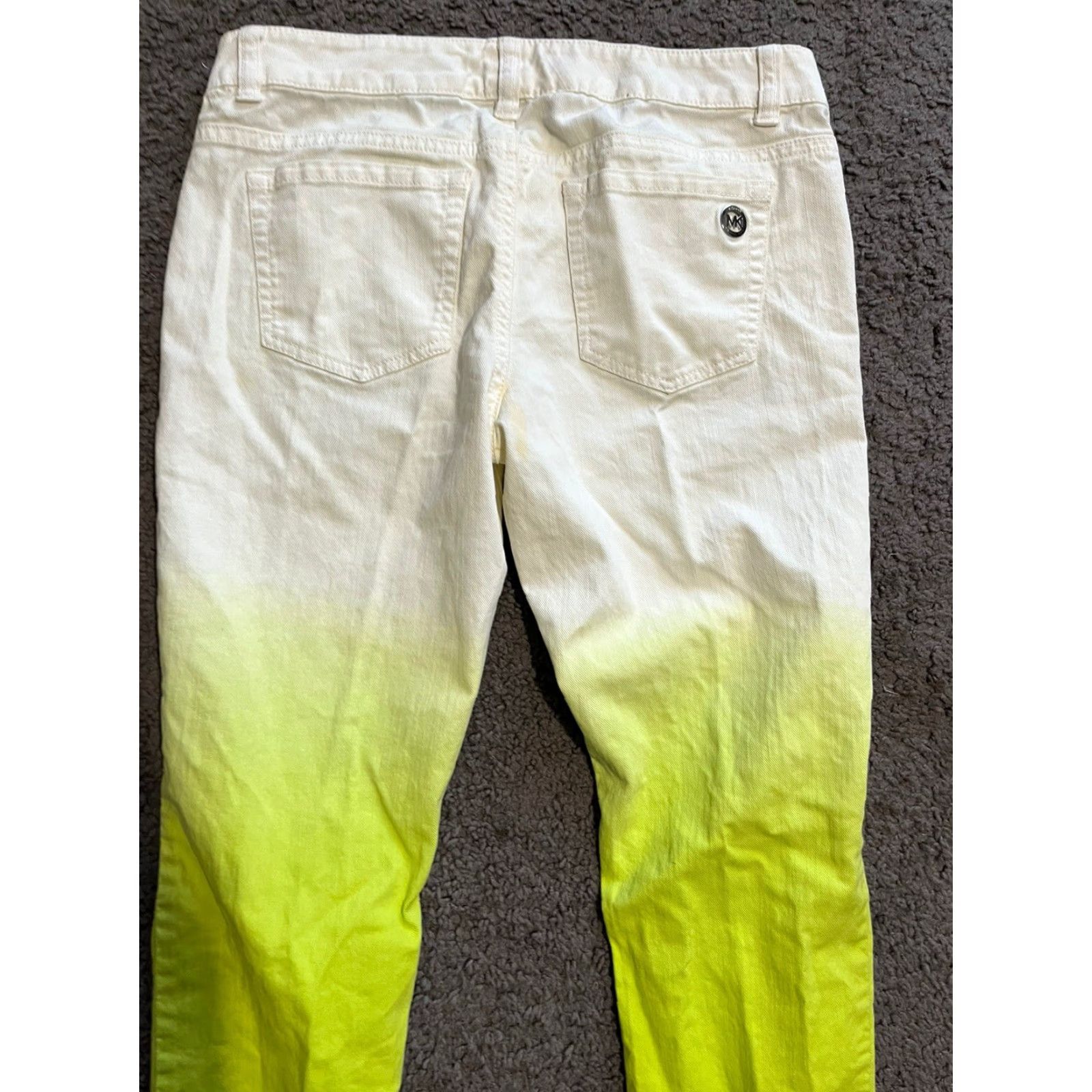Michael Kors Michael Kors Jeans Skinny 2 White/Green 2 Colors Stretch MidRise Zip Fly Women Size 26" / US 2 / IT 38 - 4 Thumbnail