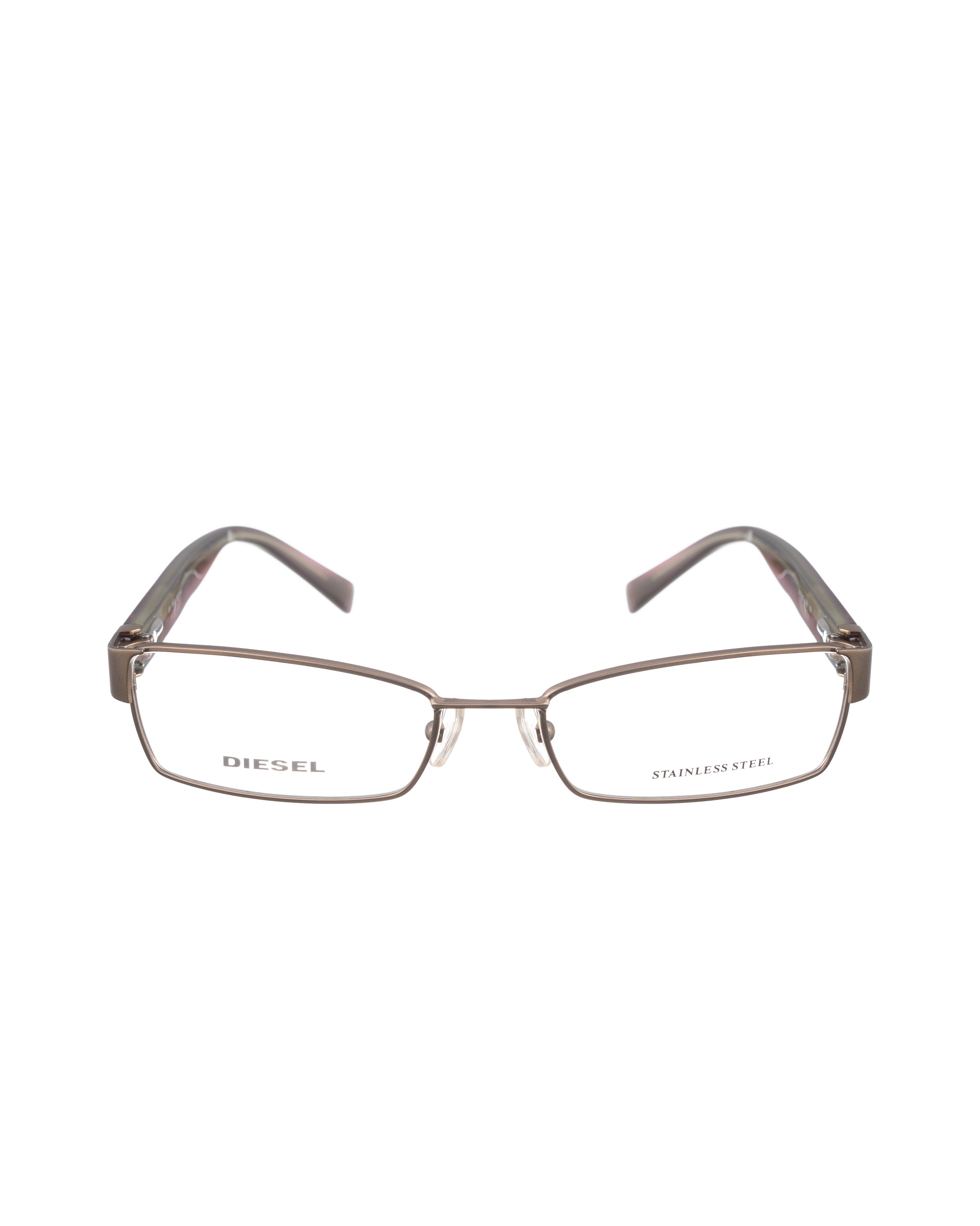 Diesel Diesel 90s Brown Glasses with Pink & Beige Details Size ONE SIZE - 3 Thumbnail