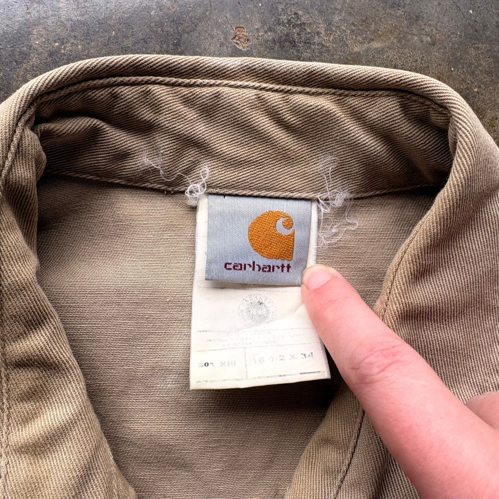 Carhartt Vintage Carhartt Pearl Snap Canvas Work Shirt Size US XL / EU 56 / 4 - 3 Thumbnail