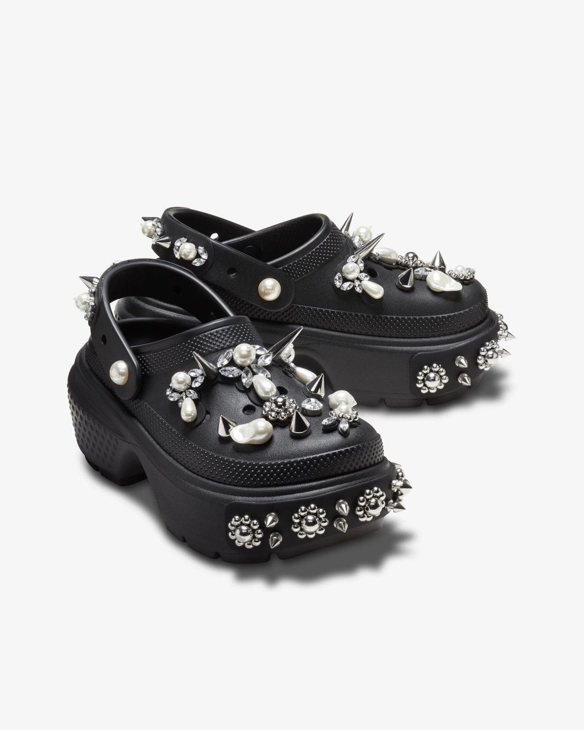 Crocs × Simone Rocha SIMONE ROCHA X CROCS Embellished Stomp Clogs black Size US 10 / IT 40 - 5 Thumbnail