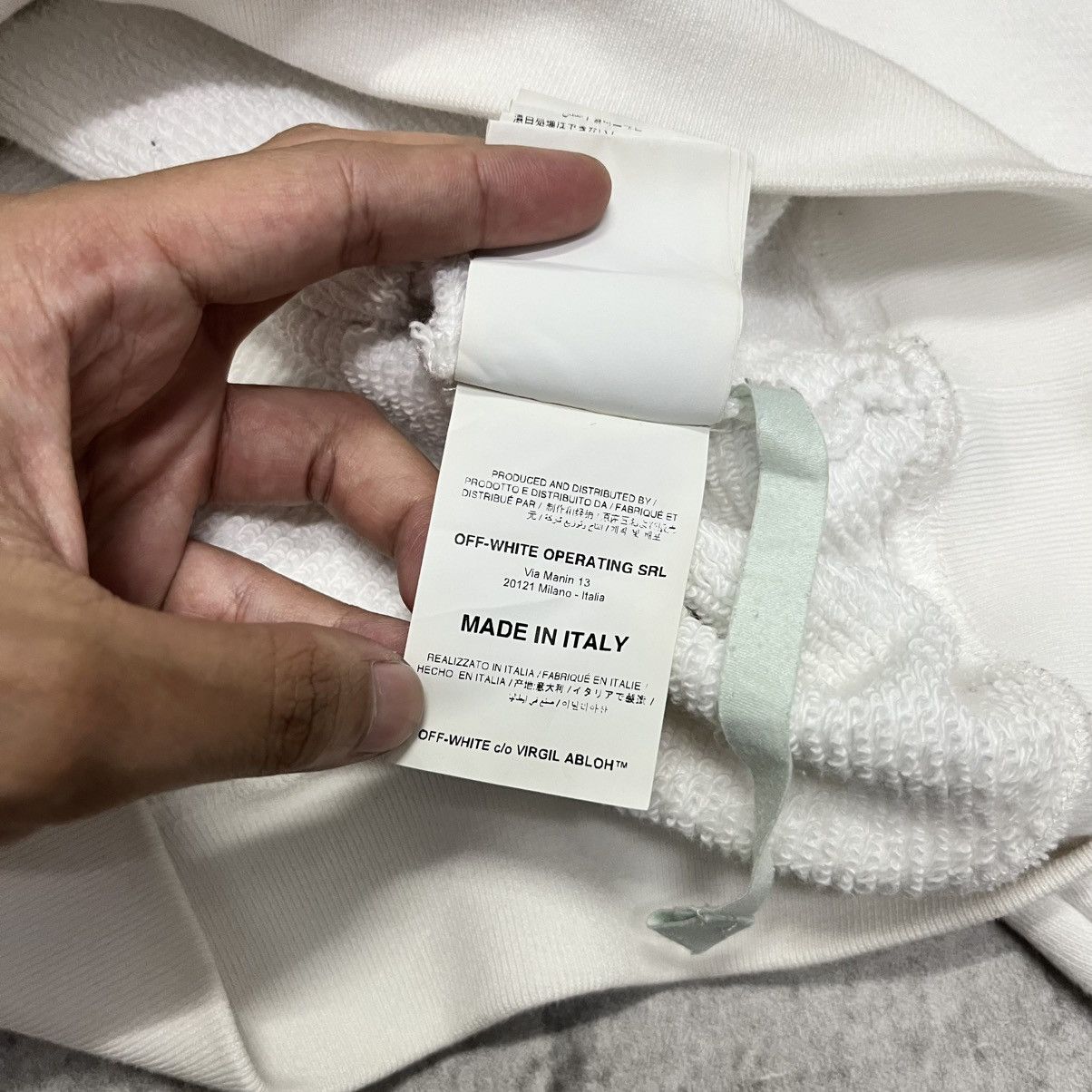 Off-White Off-White Brush Arrow Hoodie White Size US XXS / EU 40 - 6 Thumbnail