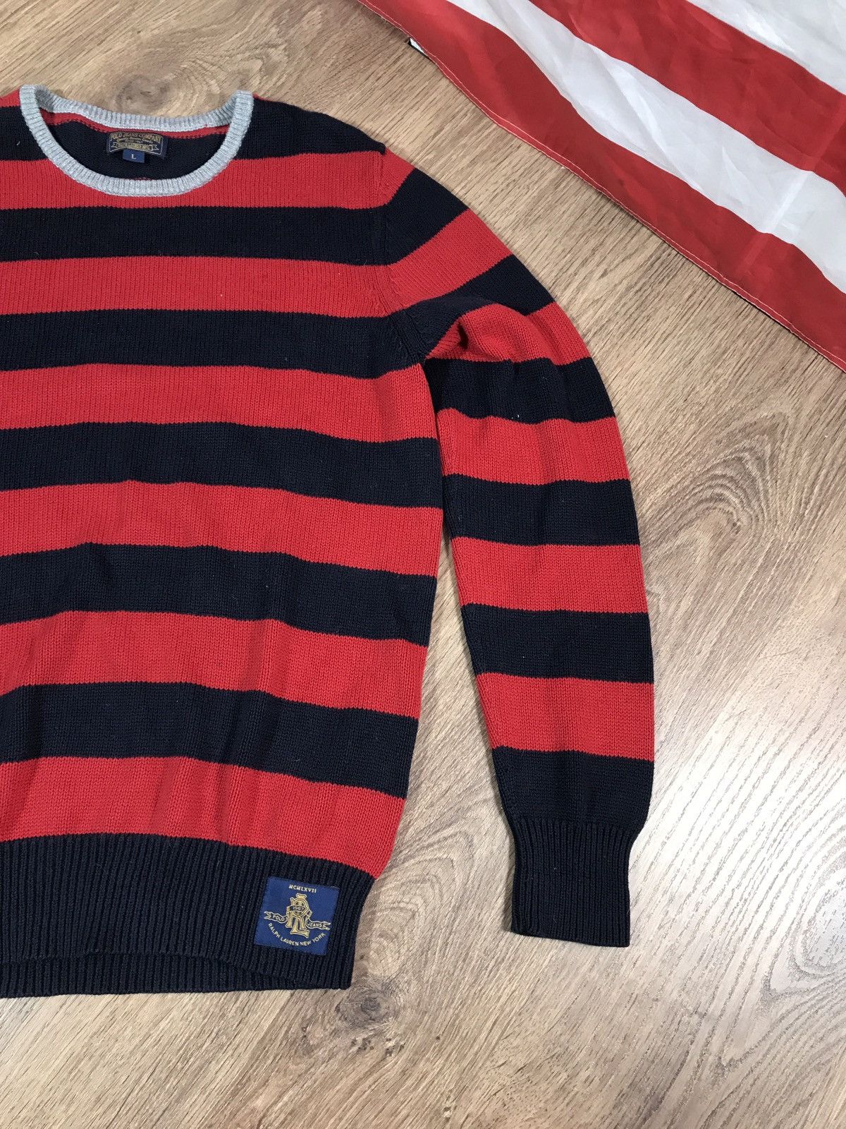 Polo Ralph Lauren × Vintage Vintage Polo Jeans Company Knit Sweater Size US L / EU 52-54 / 3 - 3 Thumbnail