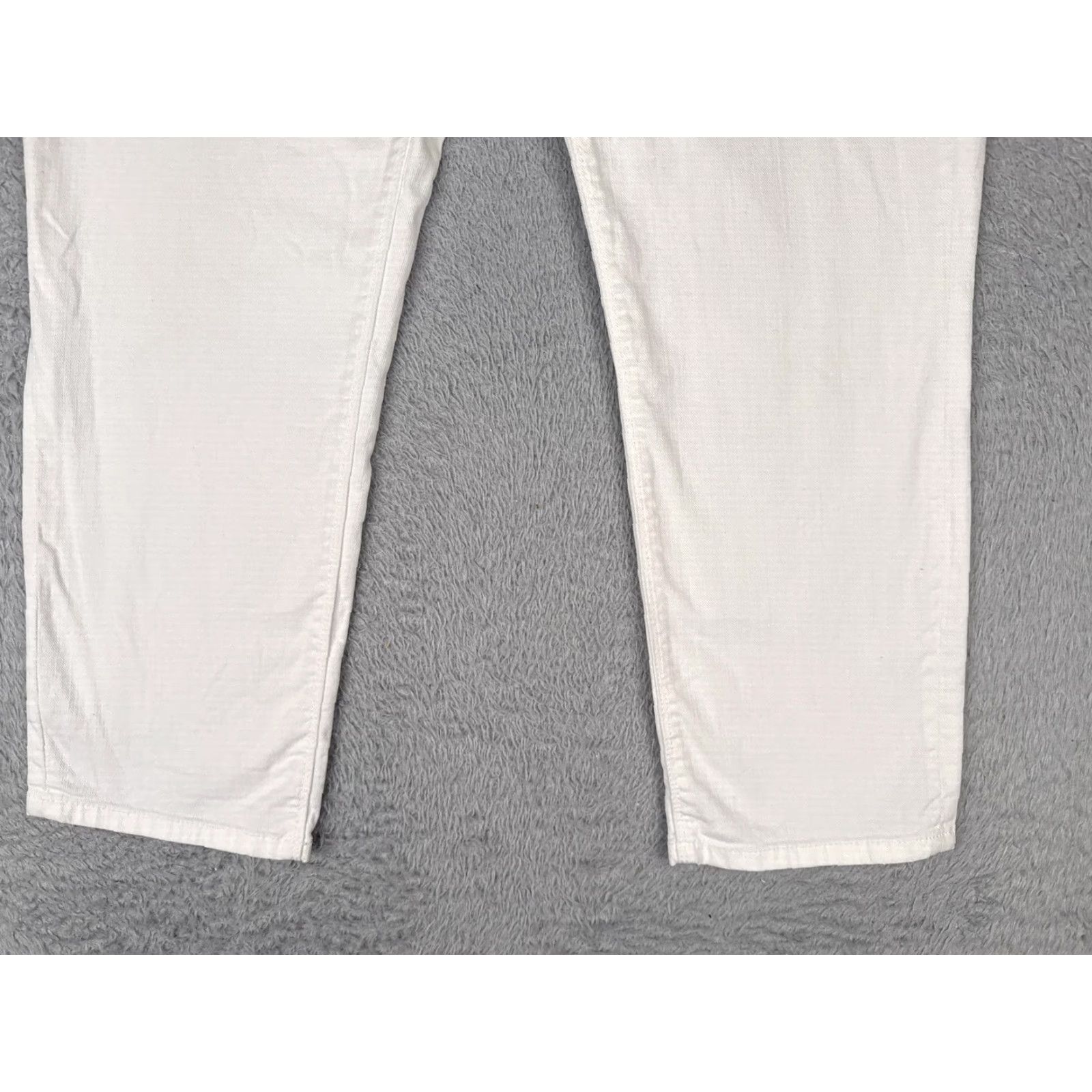 Vintage NEW YORK & COMPANY Jeans Womens 14 White Low Rise Skinny Stretch Denim Size 36" / US 14 / IT 50 - 2 Thumbnail