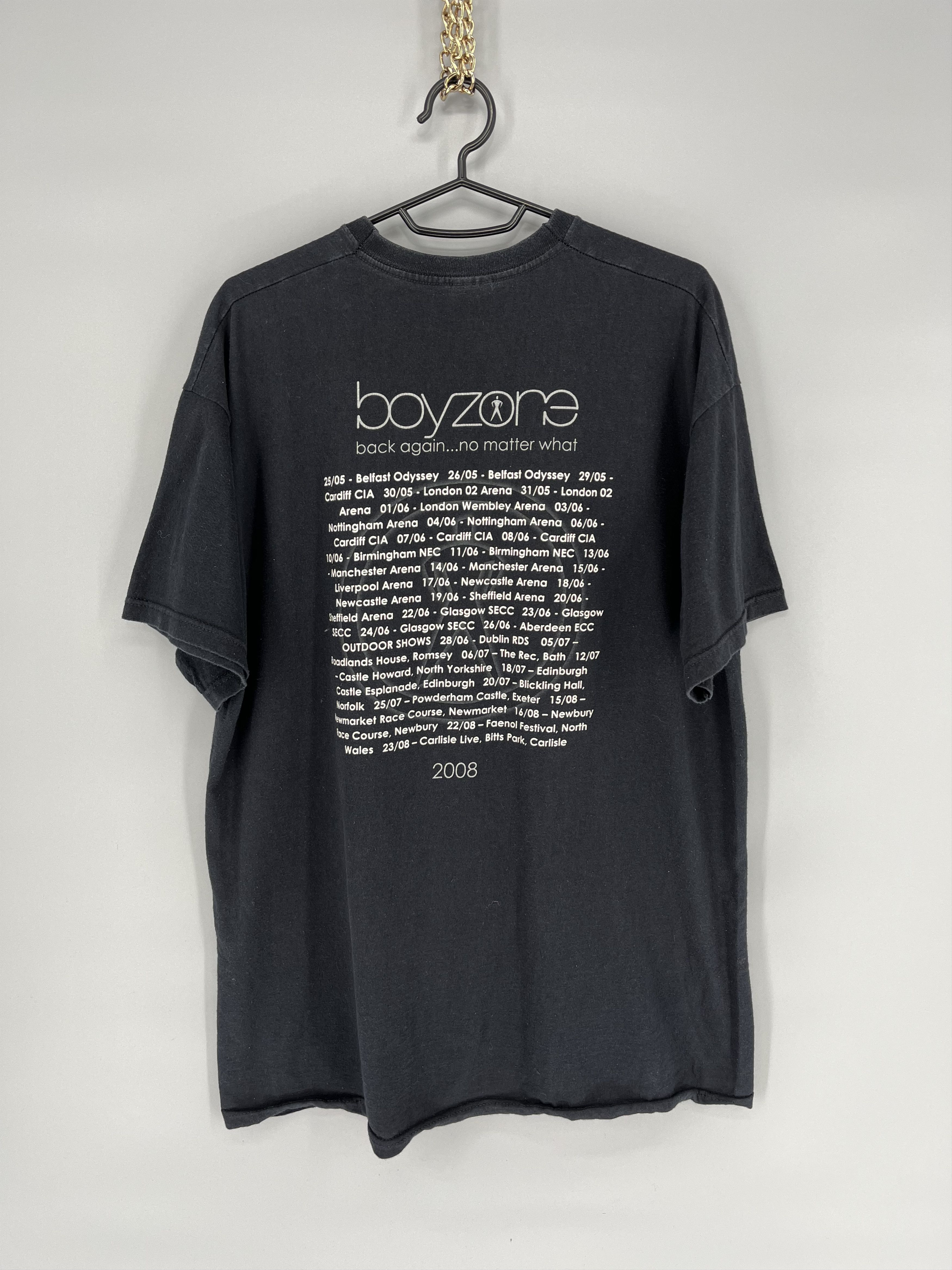 Band Tees Vintage Y2K Boyzone T-Shirt Live By Request Tour Tee Size US L / EU 52-54 / 3 - 8 Thumbnail