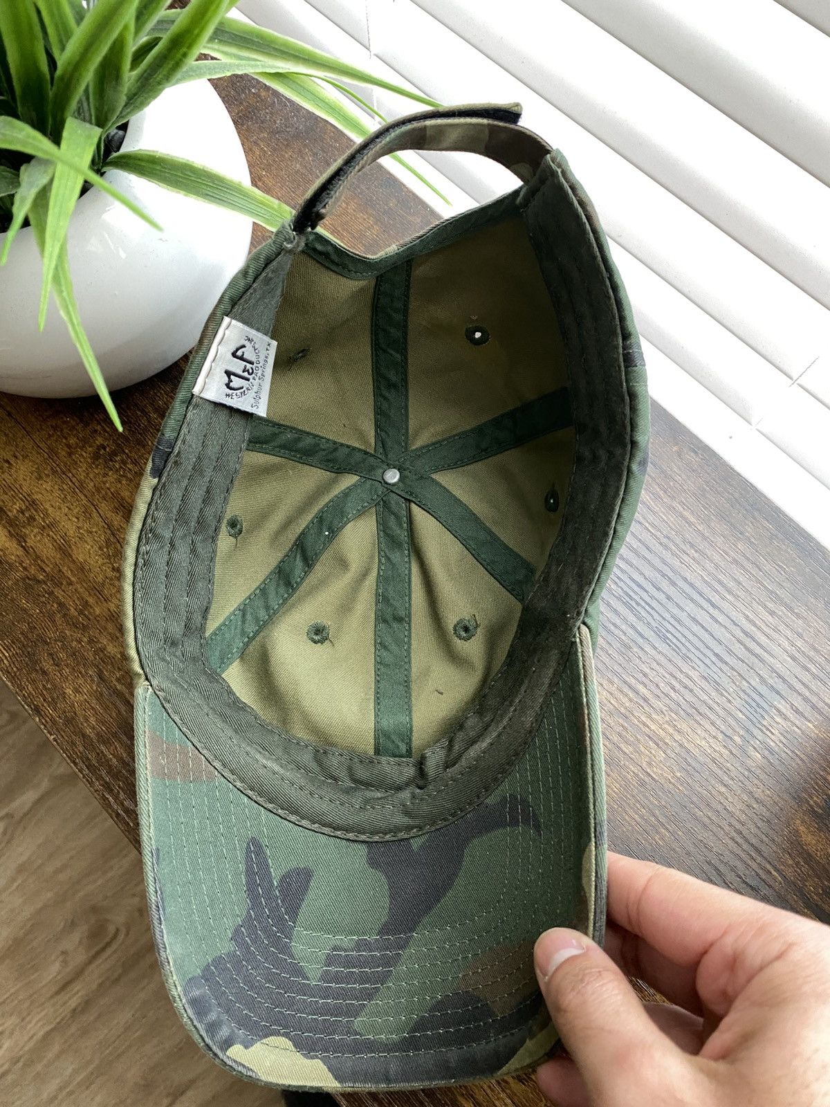 Vintage Y2K Cross Camo Hat Size ONE SIZE - 5 Thumbnail