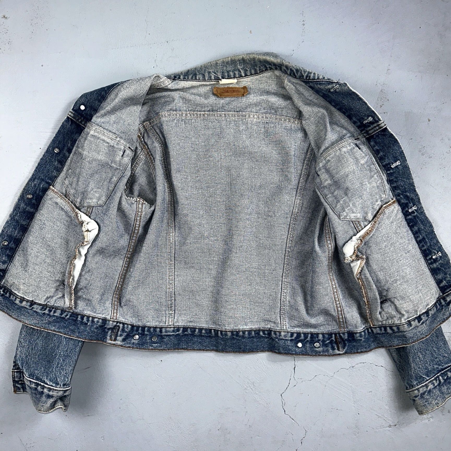 Levi's Levis VTG Denim Trucker Jean Jacket Medium Blue Wash 1980s 80s Size 42 Mens Jacket Size US 42 / EU 58 - 2 Thumbnail