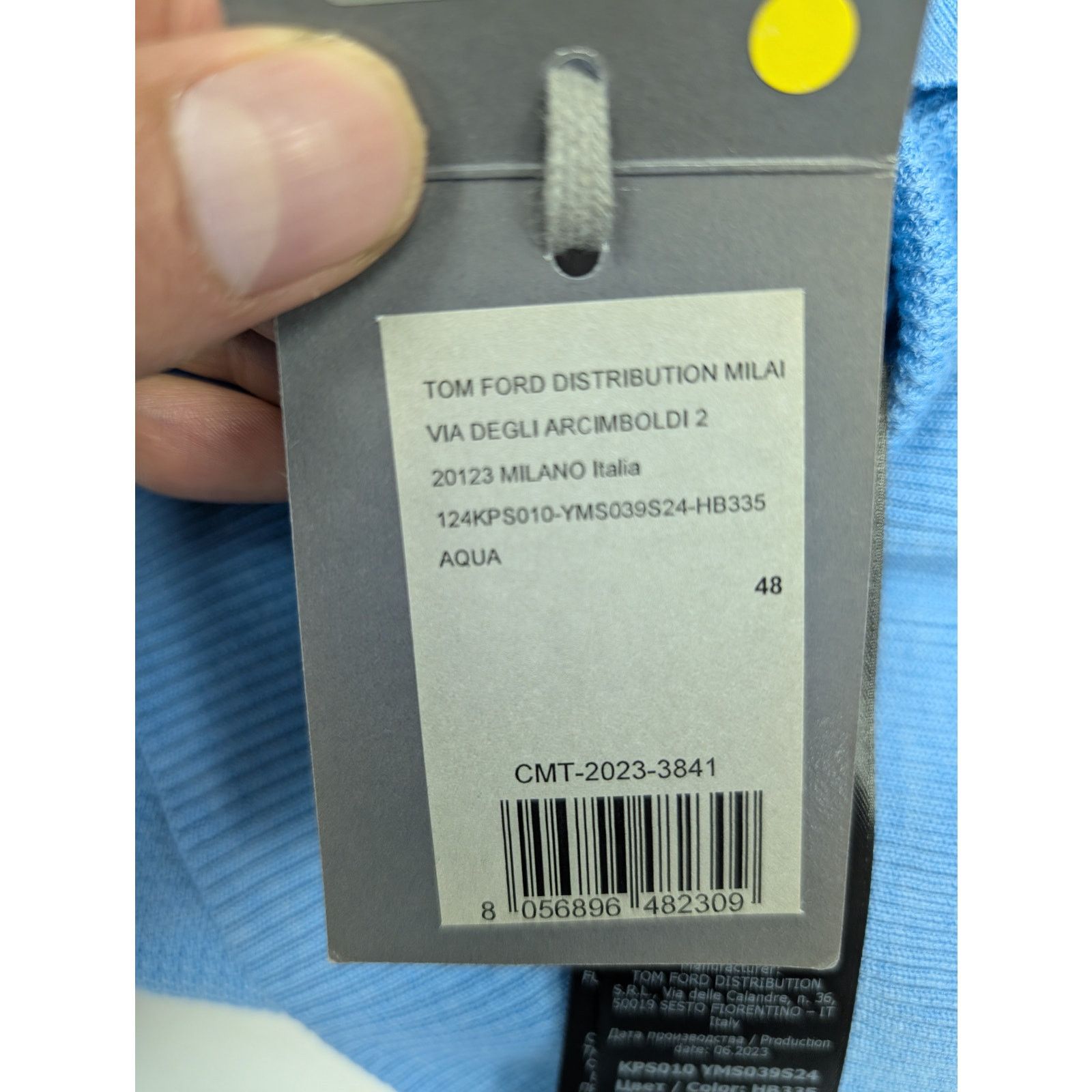 Tom Ford o1rshd1 Knit Polo in Blue Size US M / EU 48-50 / 2 - 16 Thumbnail