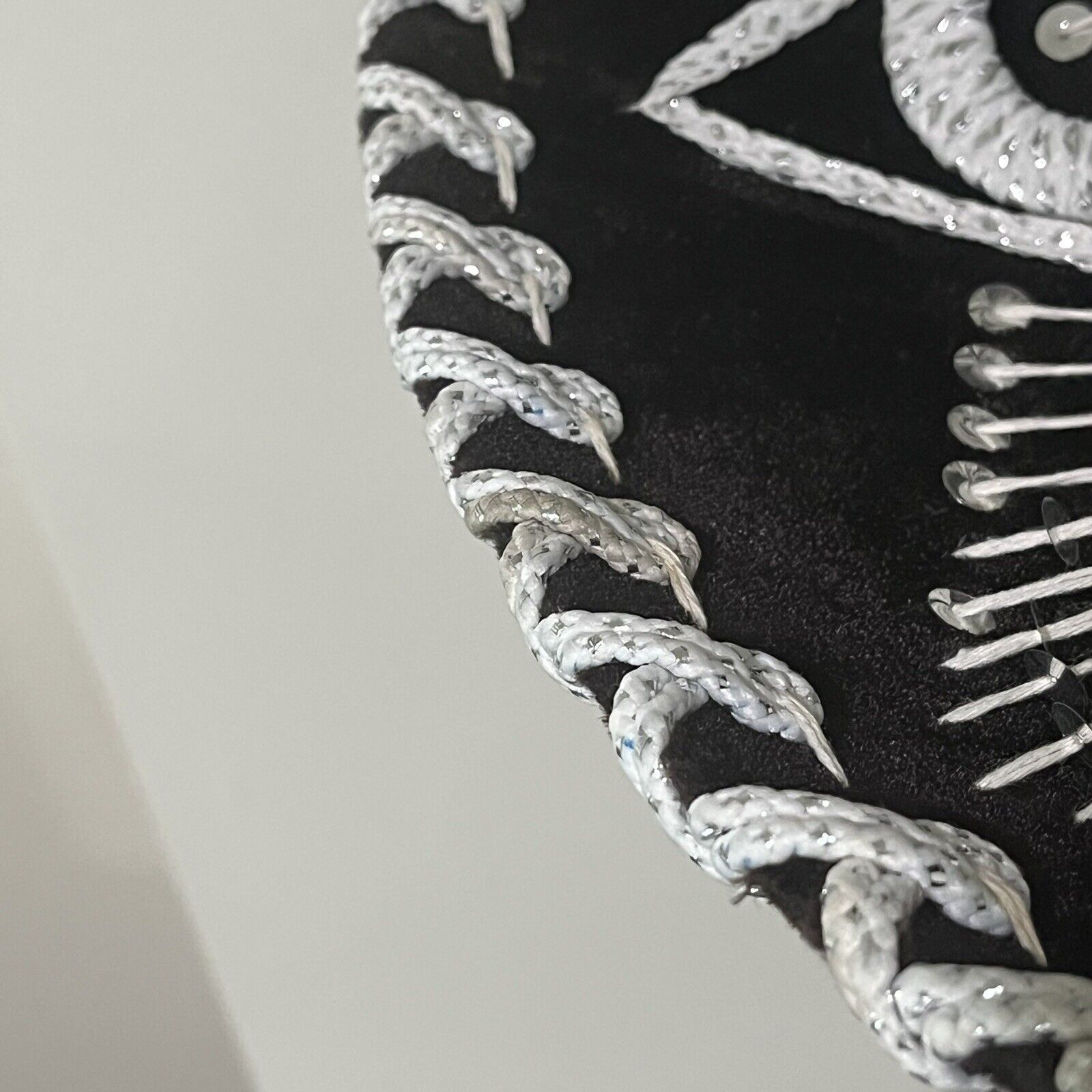 Pigalle Pigalle Mexican Mariachi Sombrero Black & White Horseshoes Size ONE SIZE - 13 Thumbnail