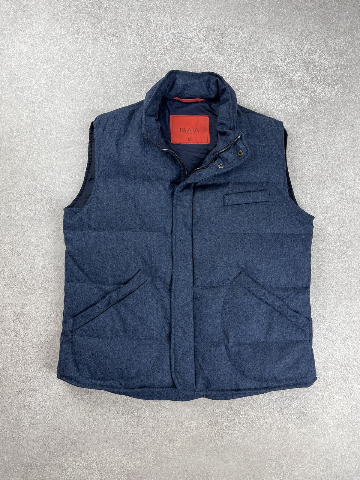 Isaia Isaia Lana Wool Down Puffer Vest Size 50 Size US M / EU 48-50 / 2 - 1 Thumbnail