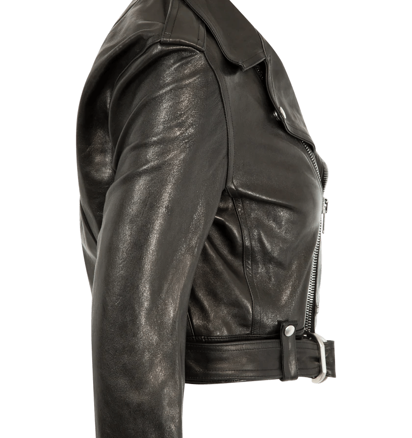 Rick Owens o1h1sh11225 Cropped Luke Stooges Jacket in Black Size S / US 4 / IT 40 - 3 Thumbnail
