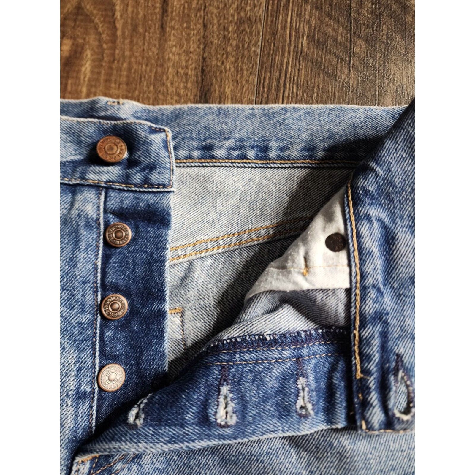 Ralph Lauren VINTAGE Womens Ralph Lauren Jeans Boyfriend Style Regular Blue Cotton Denim W29 L25 Rainbow Theme Size 29" - 5 Thumbnail