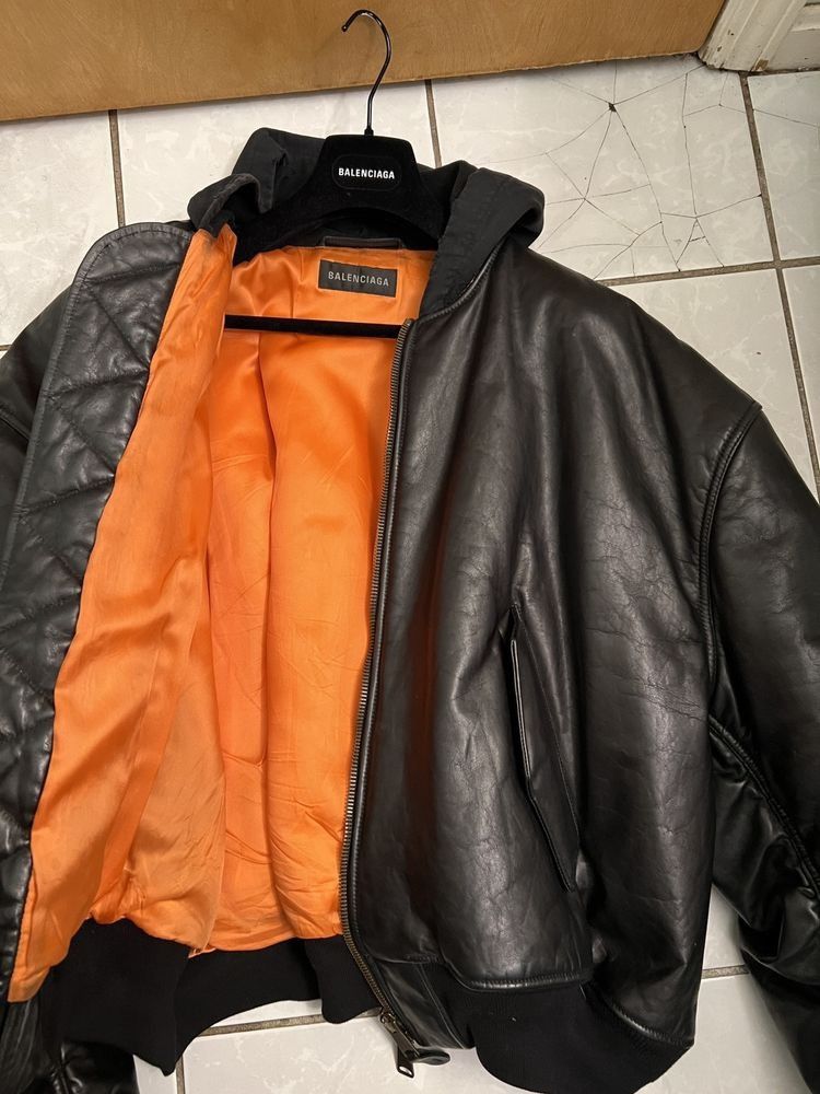 Balenciaga bullskin leather bomber jacket Size US S / EU 44-46 / 1 - 8 Thumbnail
