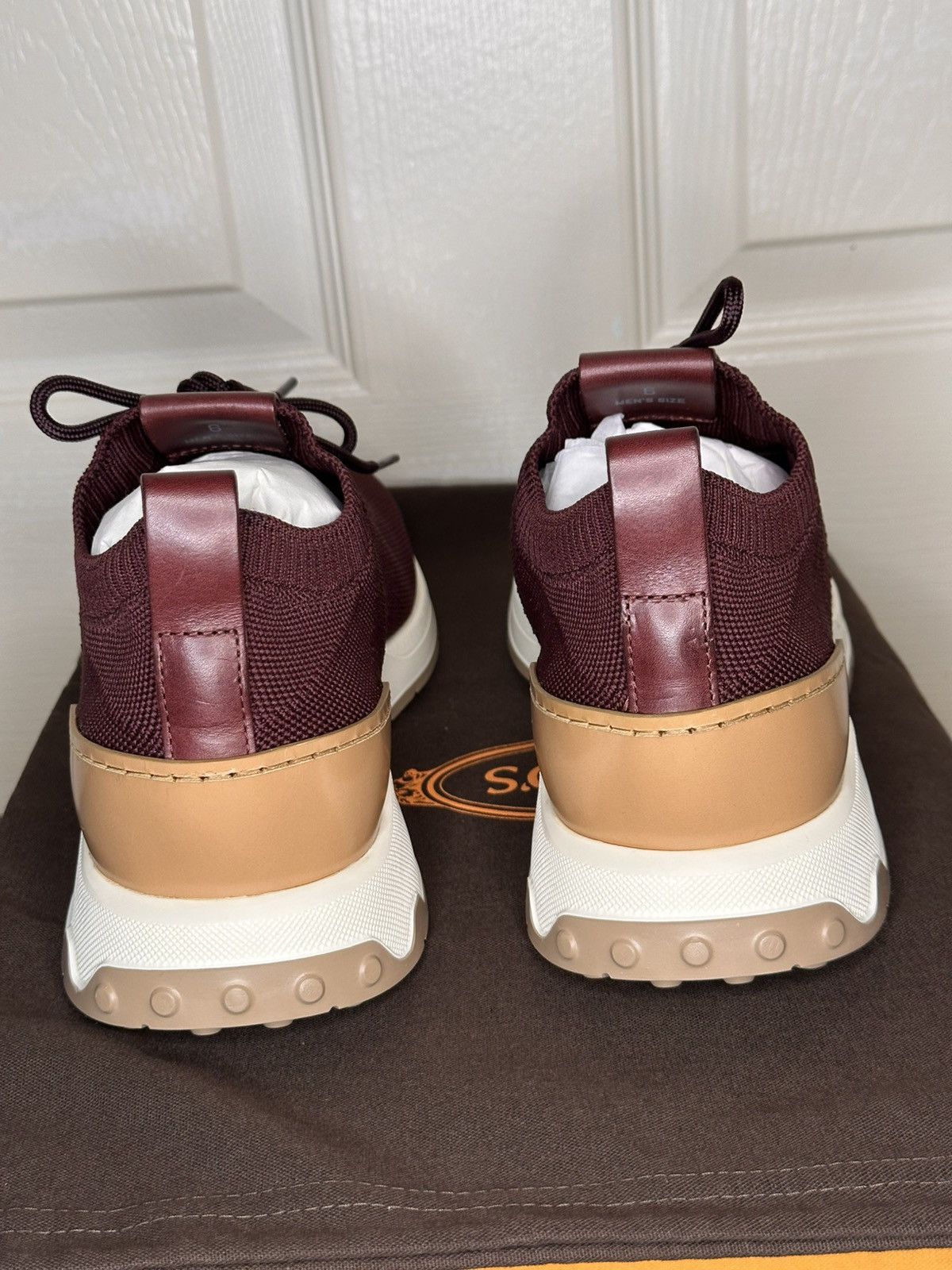 Tod's Tod’s Calzino Running Mid Volume 63k burgundy Size US 7.5 / EU 40-41 - 5 Thumbnail
